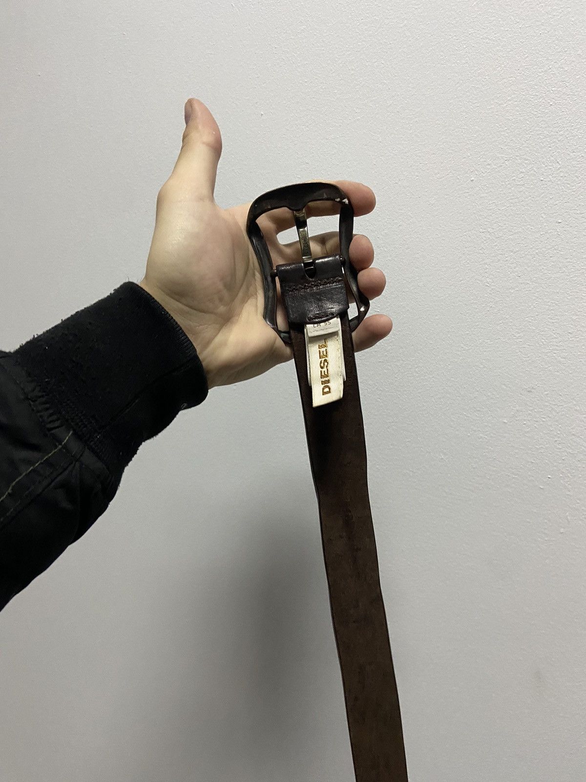 Diesel × Vintage Diesel belt leather vintage made in Italy avant Garde Size ONE SIZE - 5 Thumbnail