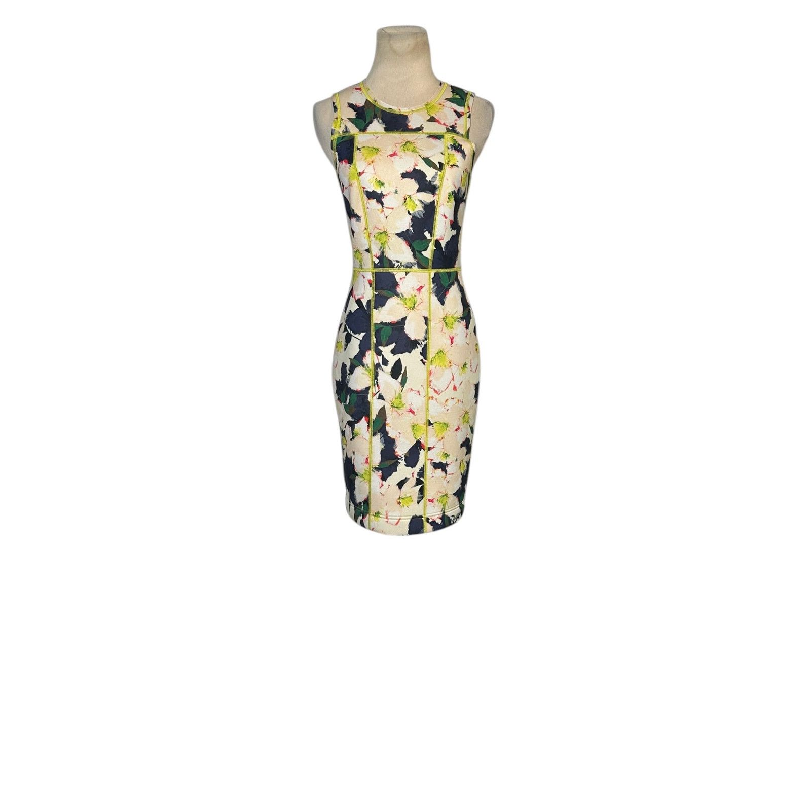 J.Crew J.Crew cove scuba floral sleeveless sheath dress size 00 Size XXS / US 00 / IT 34 - 16 Thumbnail