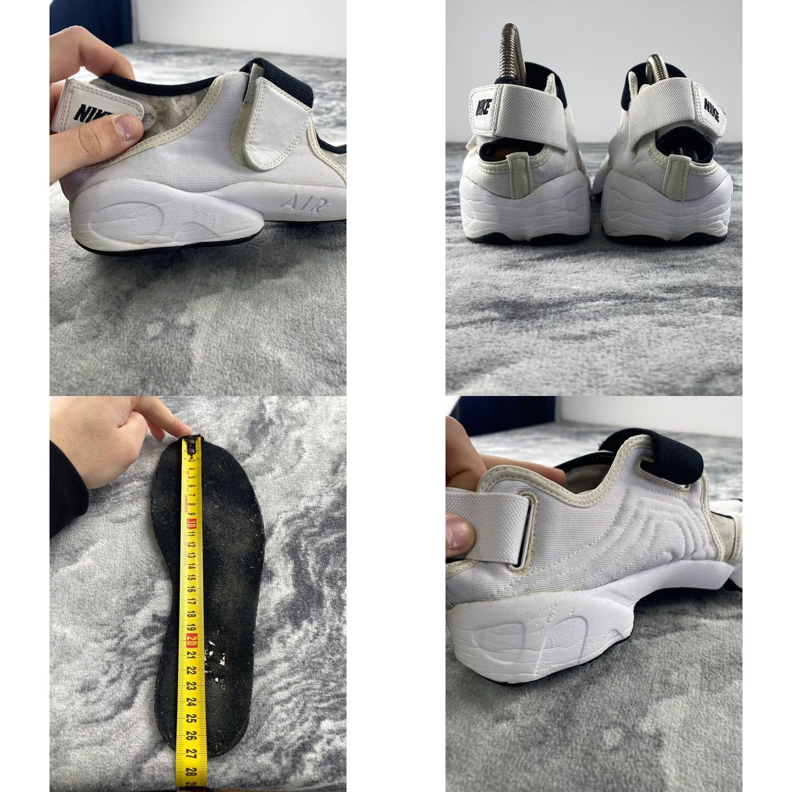 Nike VINTAGE Nike Air Rift Tabi Sandals Sneakers Sandal Men 44 White Black Nike Shoes Mens Summer Size US 11 / EU 44 - 9 Thumbnail