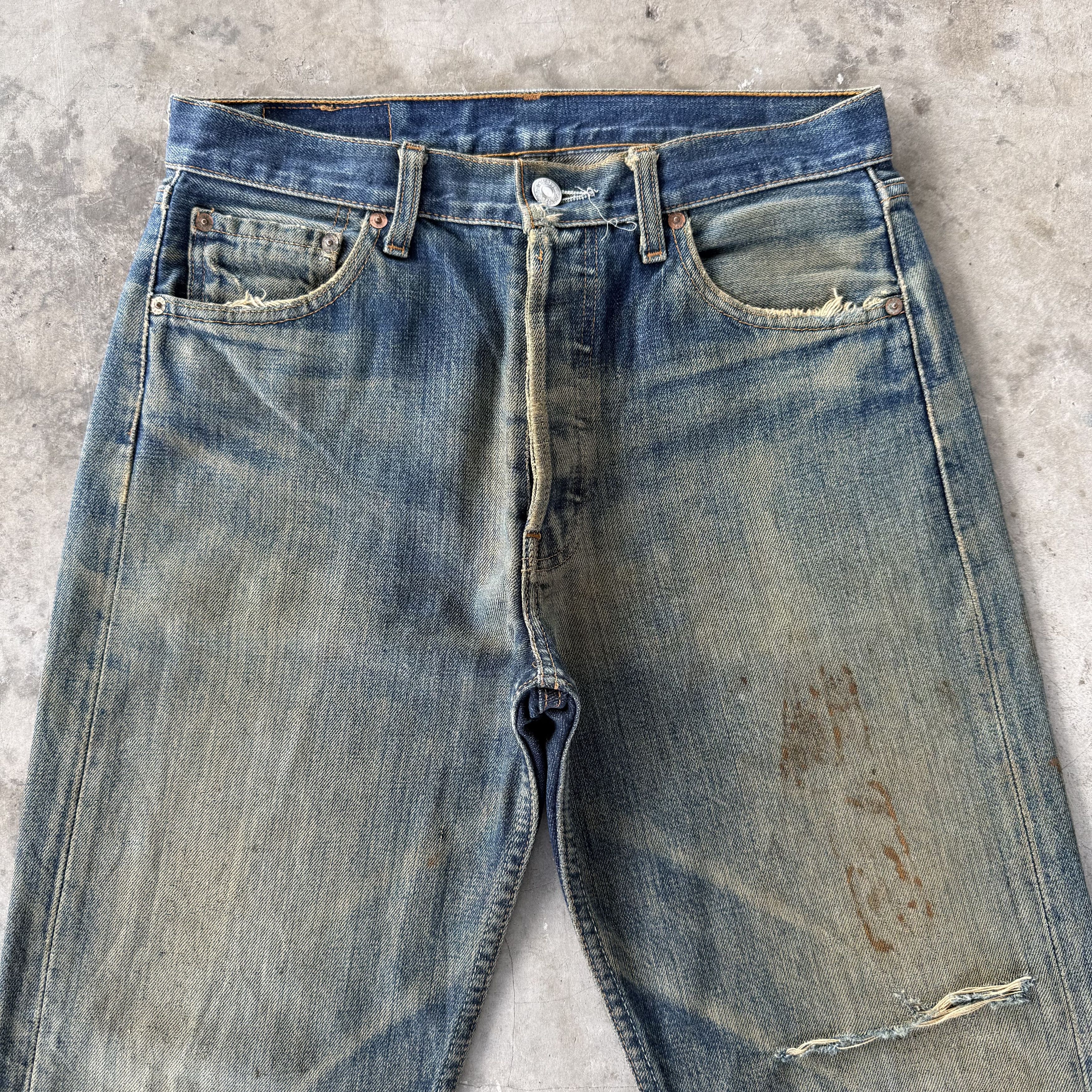 Levi's W30x29 Vintage Levi's 501 Rusty Denim Jean Size US 30 / EU 46 - 4 Thumbnail