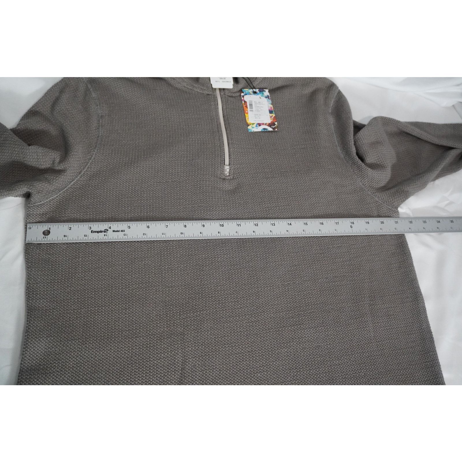 Robert Graham Robert Graham Quarter-Zip Pullover – Textured Knit – Size XL Size US XL / EU 56 / 4 - 9 Thumbnail