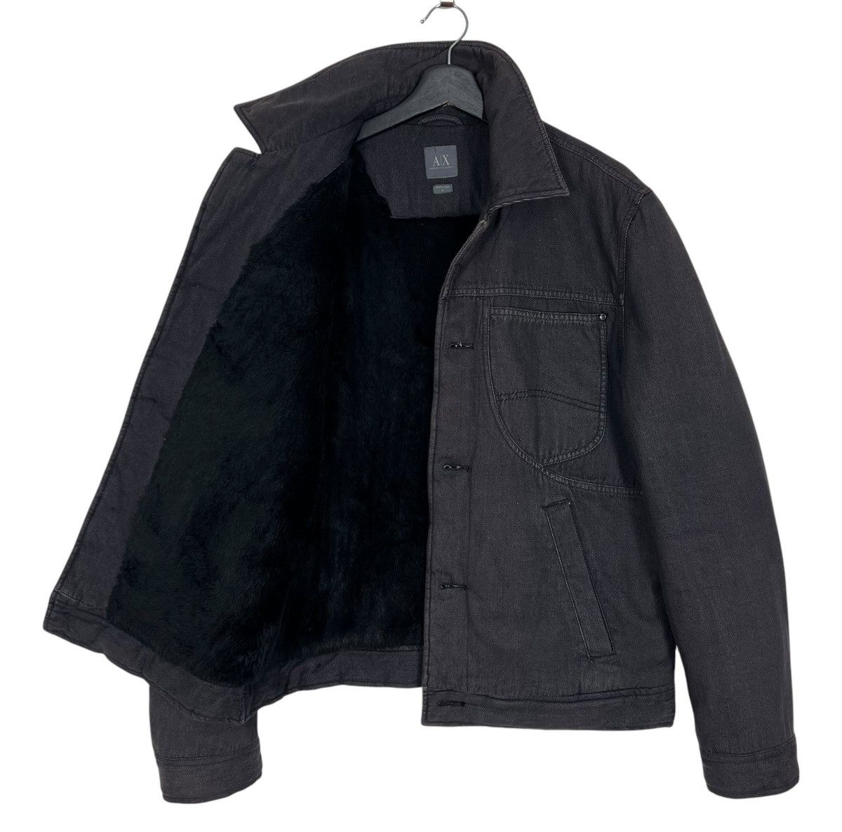 Armani Exchange Vintage Armani Exchange Sherpa Denim Jacket Size US M / EU 48-50 / 2 - 3 Thumbnail