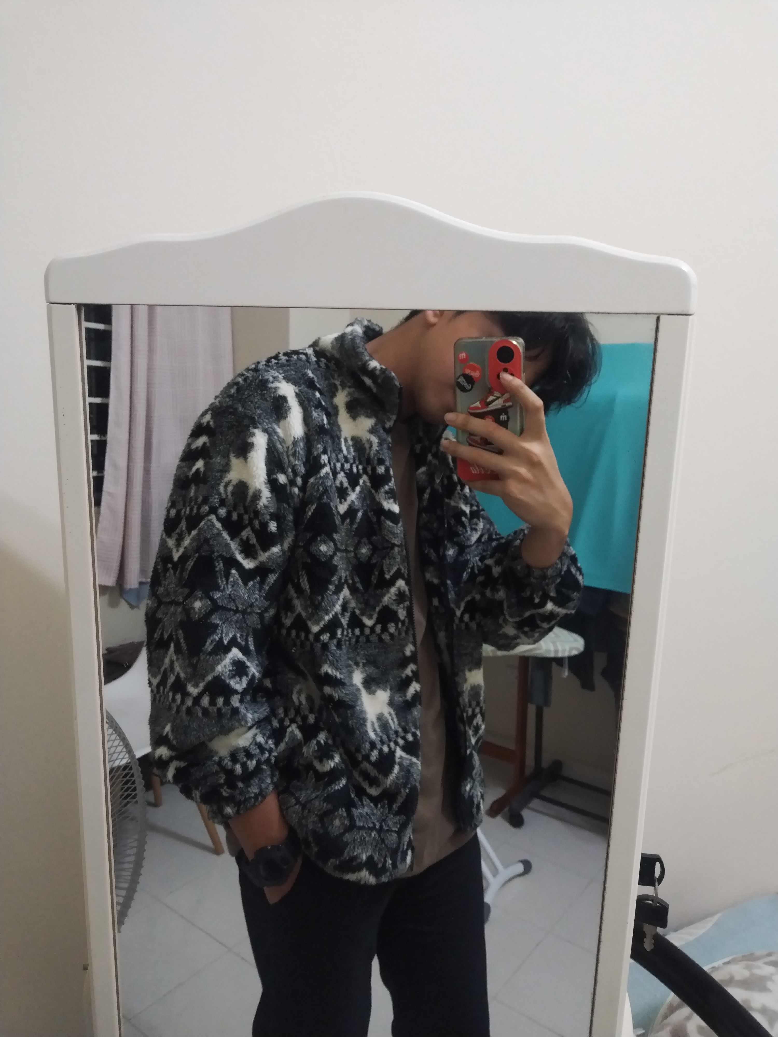 Japanese Brand NAVAJO WOOL BLACK WHITE KAPITAL INSPIRED Size US M / EU 48-50 / 2 - 2 Thumbnail