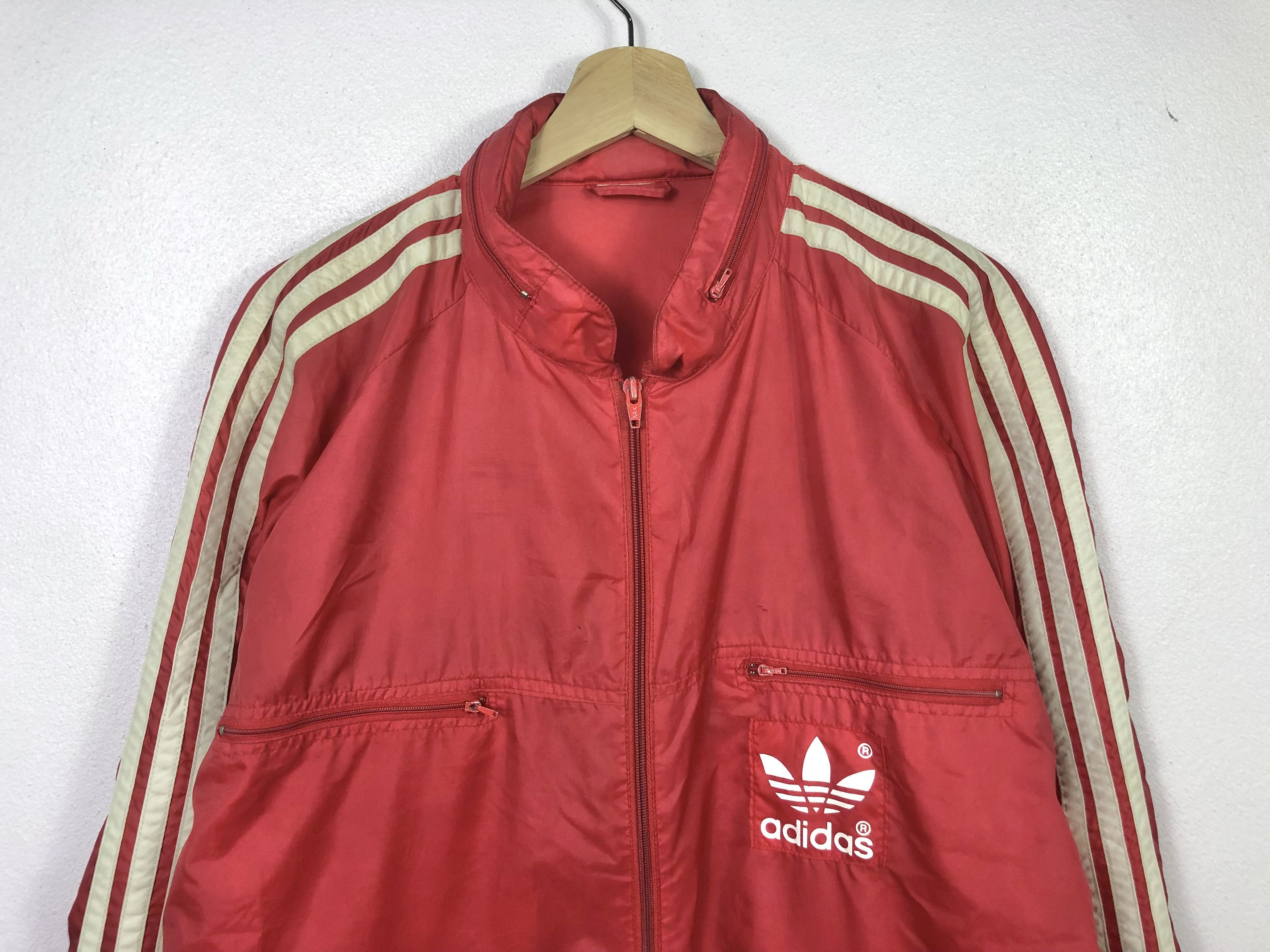 Adidas Rare Vintage 80s Adidas Trefoil Windbreaker Jacket Size US XXL / EU 58 / 5 - 2 Thumbnail
