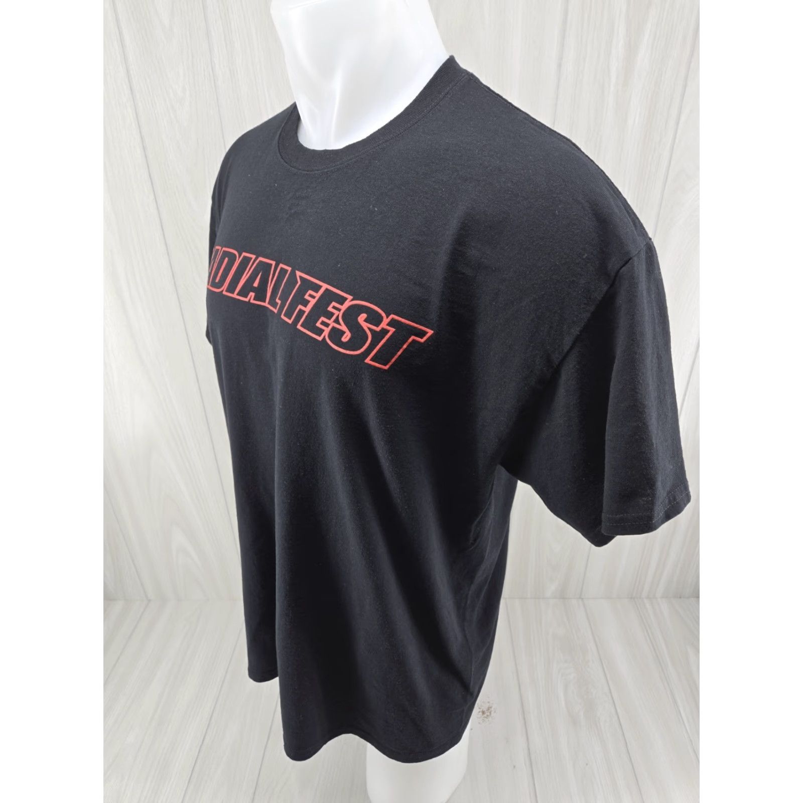 Gildan Radial Fest Huntsville AL Shirt Black Size XL Double Sided Men T-Shirt Short Sleeve Graphic Print Gildan Size US XL / EU 56 / 4 - 5 Thumbnail