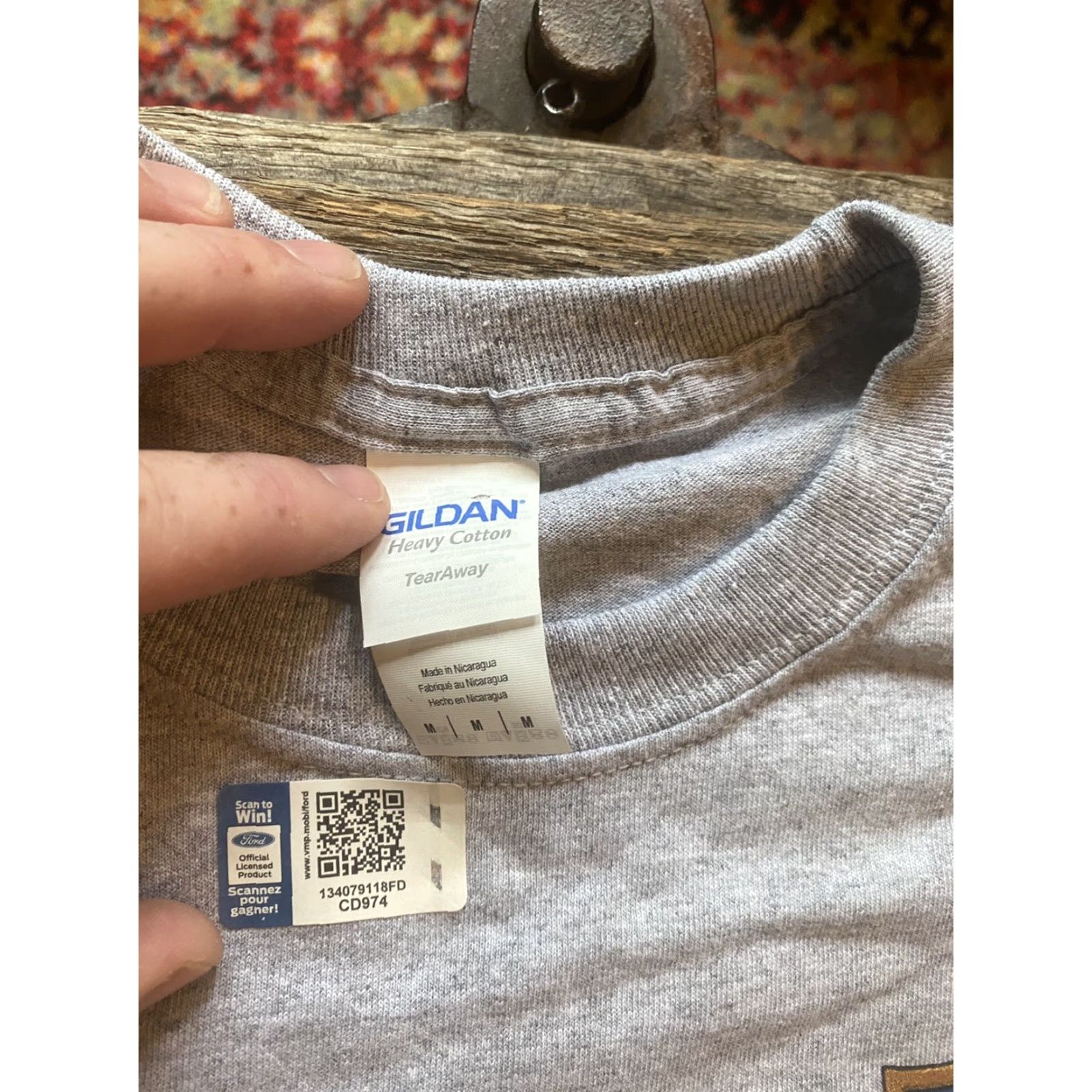 Gildan New Mens Medium Gray Long Sleeve Ford Truck Shirt M Size US M / EU 48-50 / 2 - 7 Thumbnail