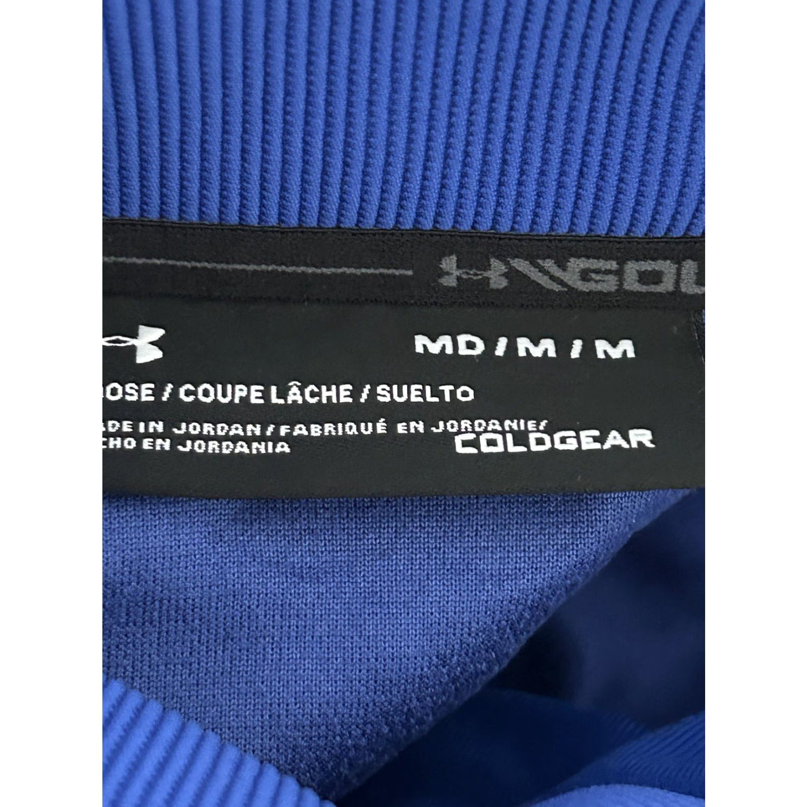 Under Armour Under Armour UA Storm Golf Sweater Mock Neck Snap Button Pullover Blue Mens Medium Size US M / EU 48-50 / 2 - 4 Thumbnail