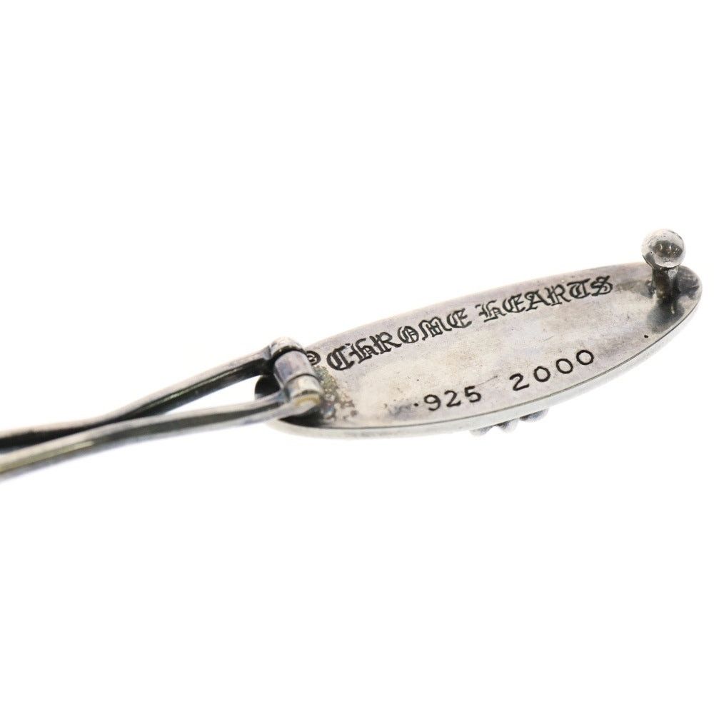 Chrome Hearts Floral Cross Barrette Clip Silver