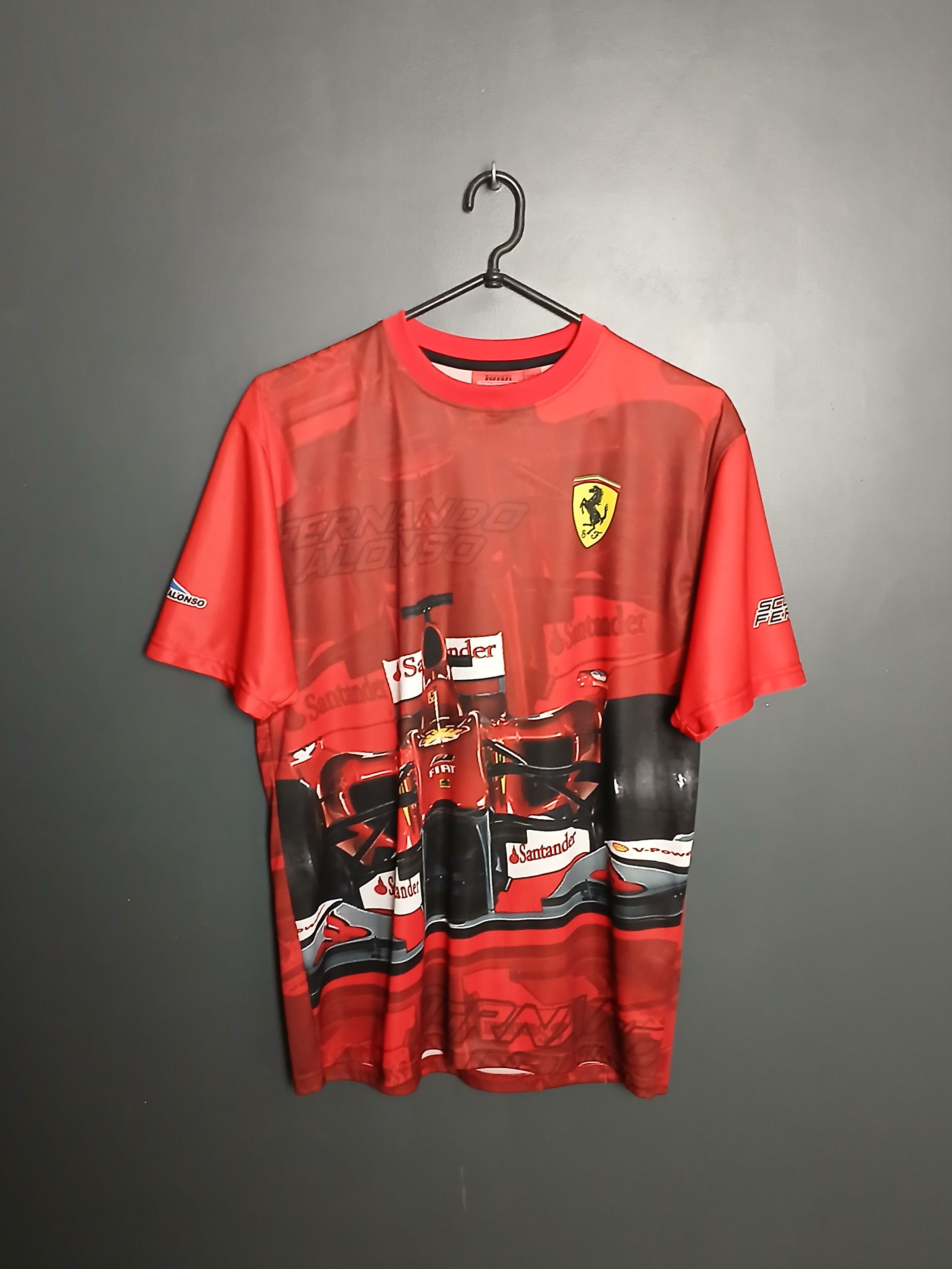 Ferrari × Formula 1 Ferrari Fernando Alonso F1 Racing T-Shirt Size US S / EU 44-46 / 1 - 1 Thumbnail