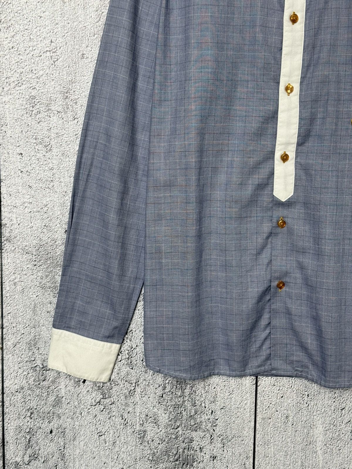 Lui's Luis Trenker Check Long Sleeve Button Shirt Contrast Collar Size US L / EU 52-54 / 3 - 3 Thumbnail