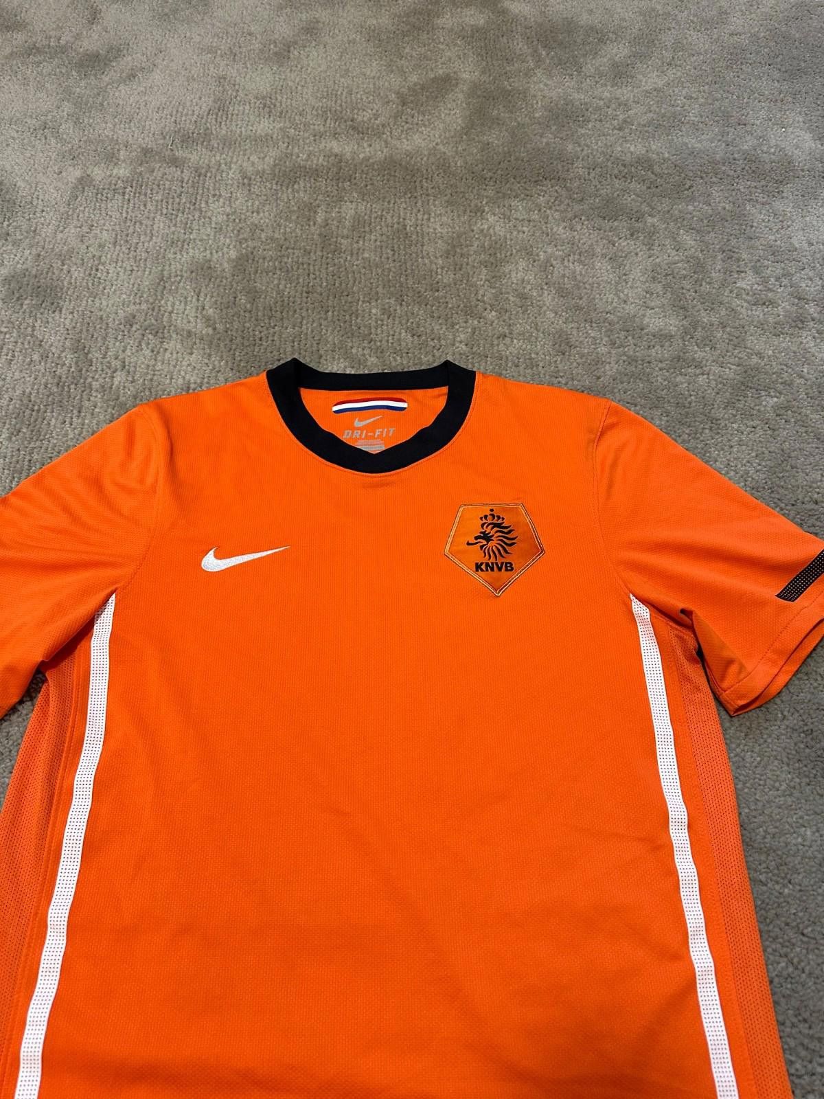 Nike Netherlands 2010/2012 Nike Home Football Shirt Soccer Jersey Size US M / EU 48-50 / 2 - 2 Thumbnail