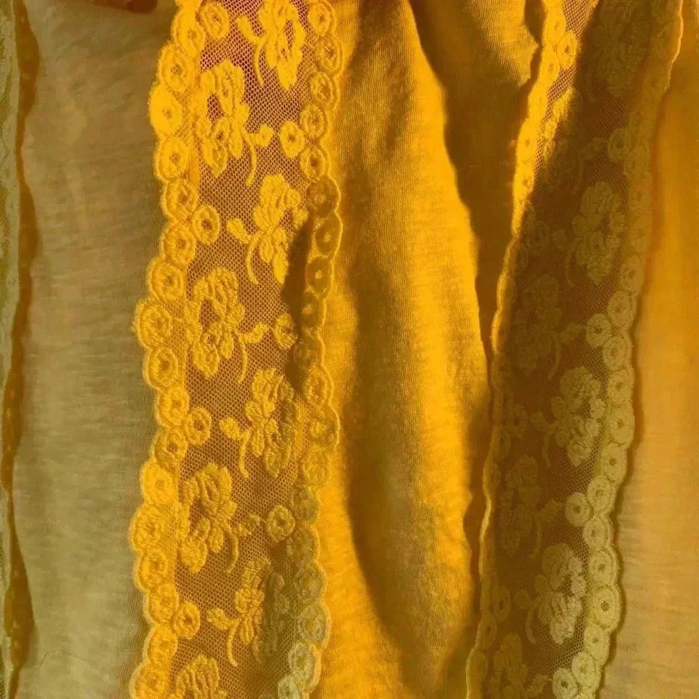 Denim & Supply Ralph Lauren Bright Yellow Lace-Trim Top by Denim & Supply Ralph Lauren Size XS / US 0-2 / IT 36-38 - 3 Thumbnail