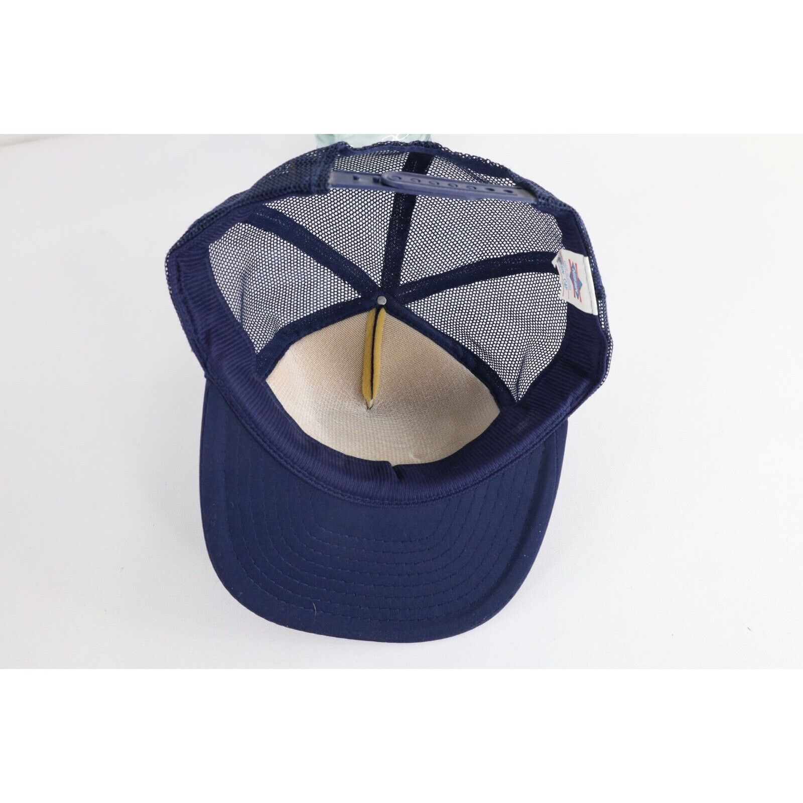 Vintage Vintage 90s United States Navy Patch Roped Trucker Hat Size ONE SIZE - 6 Thumbnail