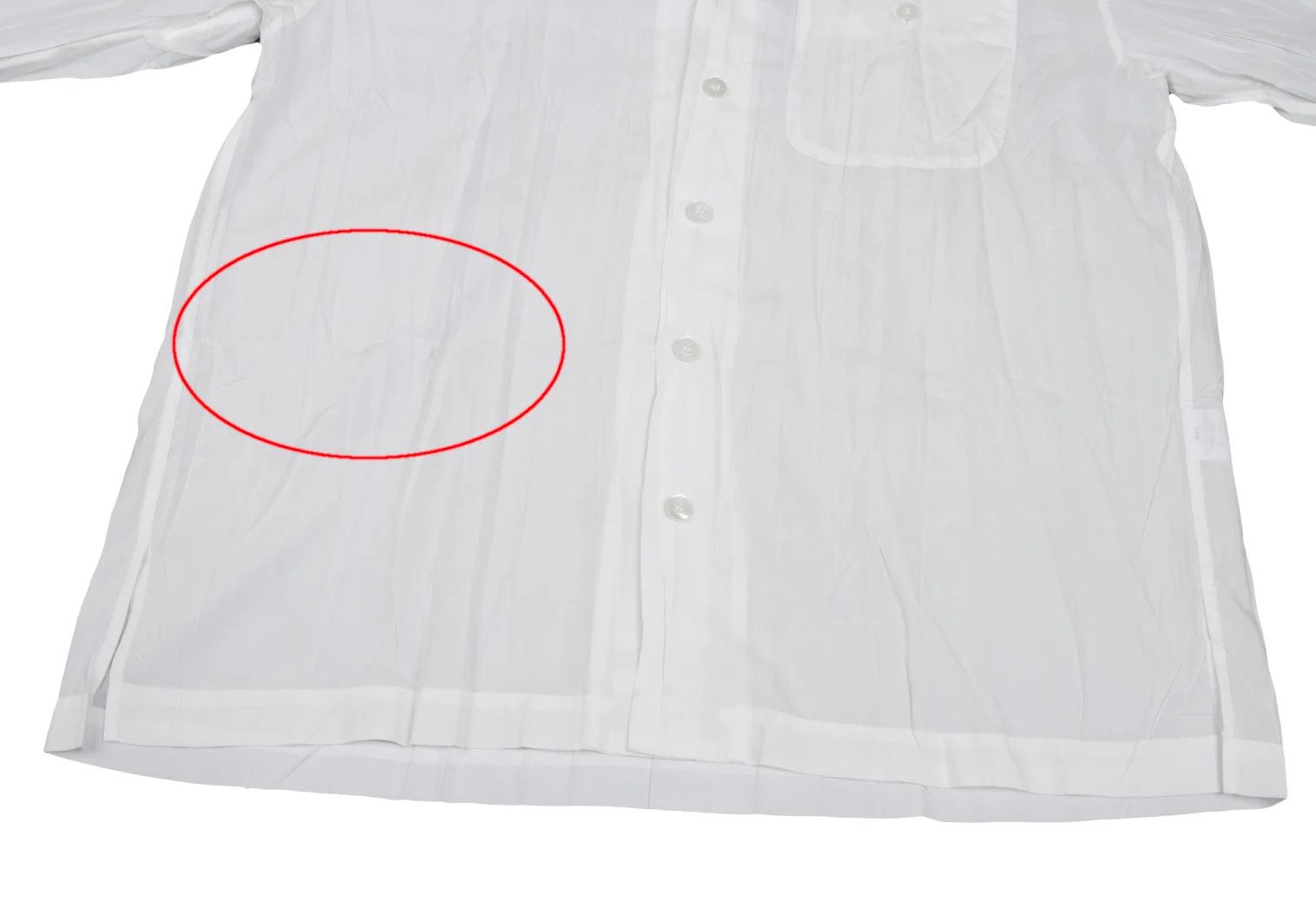 Issey Miyake Mao Collar Shirt in White, Size S Size US S / EU 44-46 / 1 - 9 Thumbnail