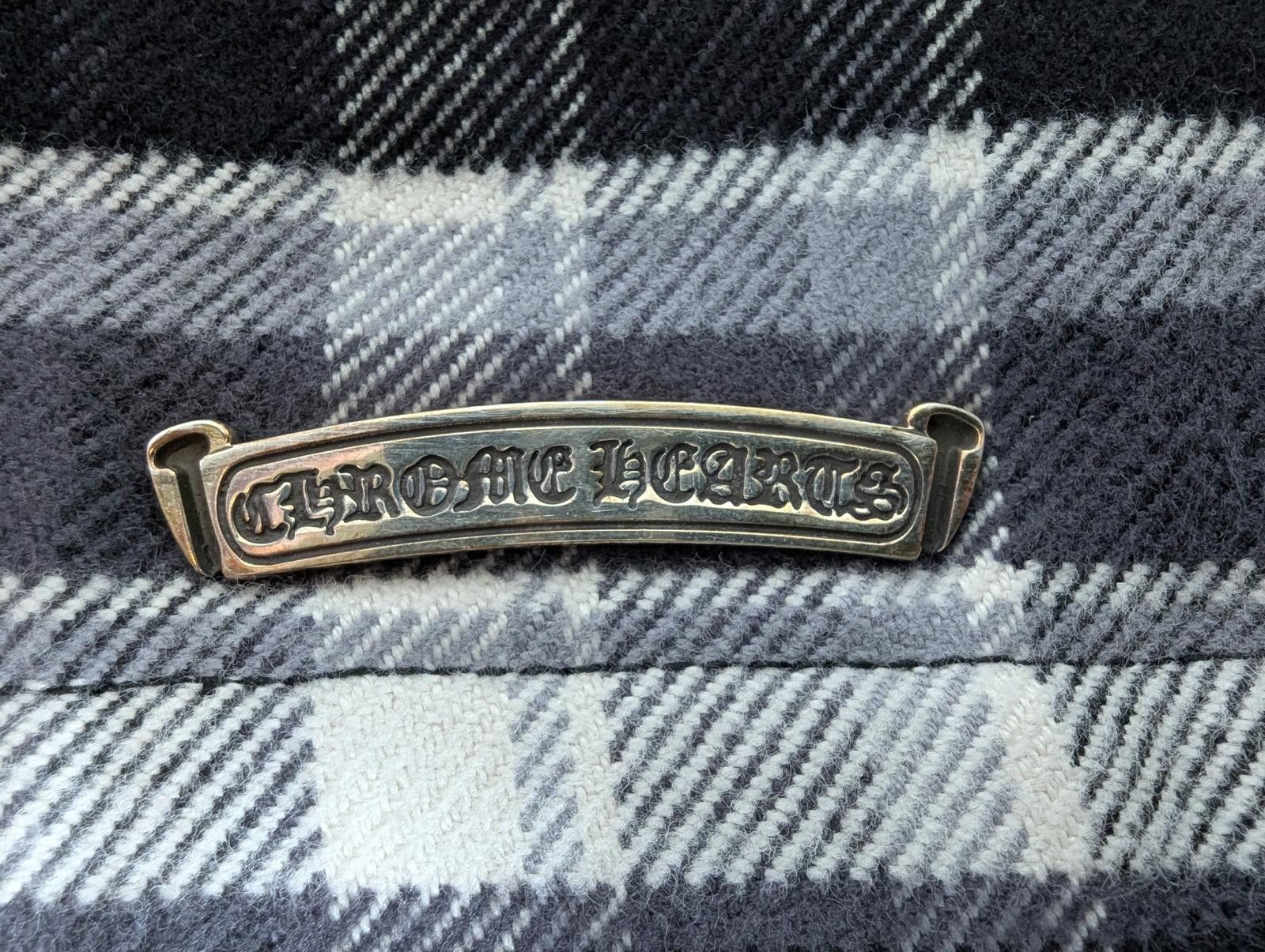 Chrome Hearts Chrome Hearts Padded Flannel Shirt in Black/White - Medium Size US M / EU 48-50 / 2 - 8 Thumbnail