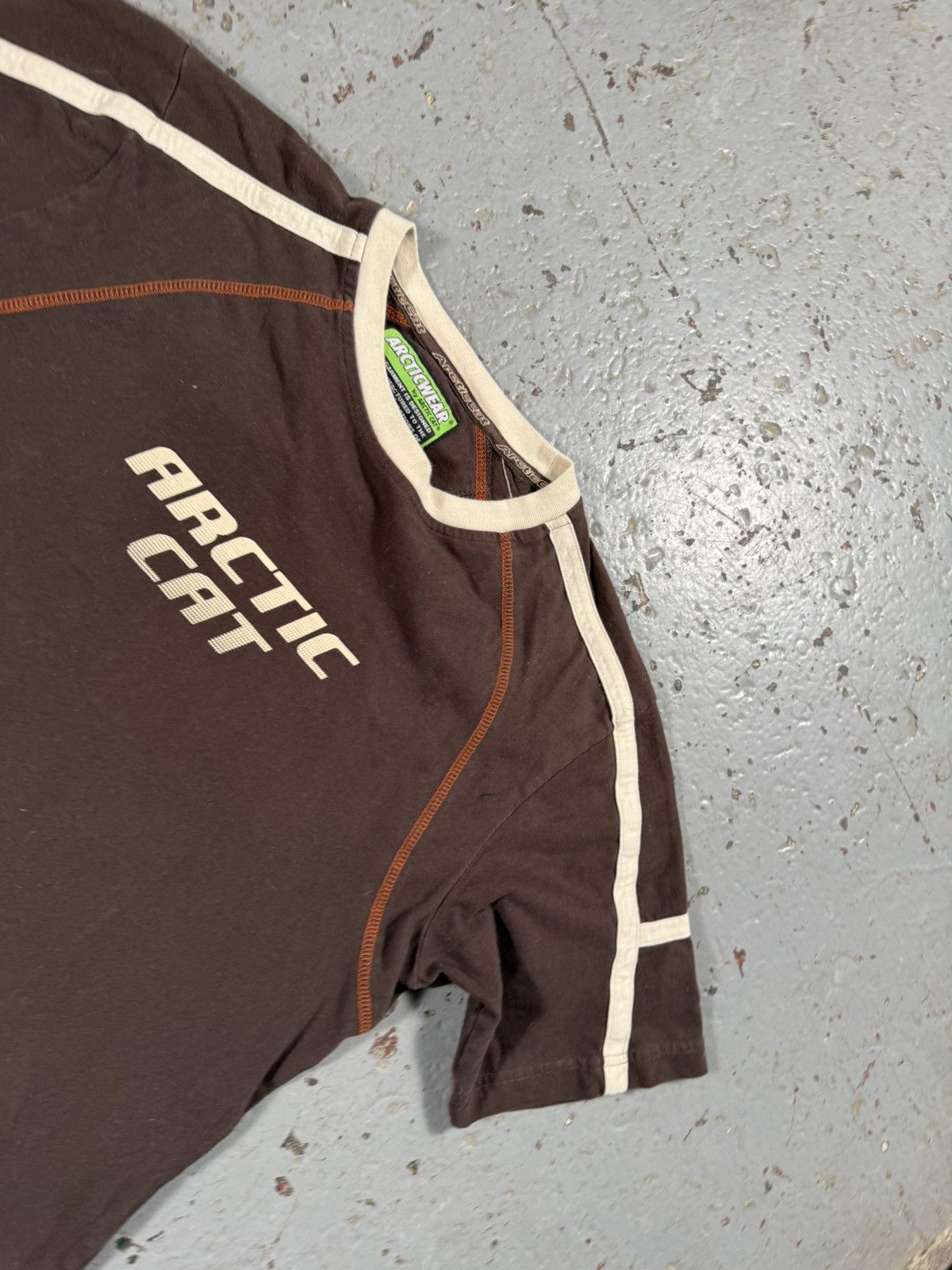 Other Insane Mocha Brown Arctic Cat 2 Tone Racing Tee Size US M / EU 48-50 / 2 - 2 Thumbnail