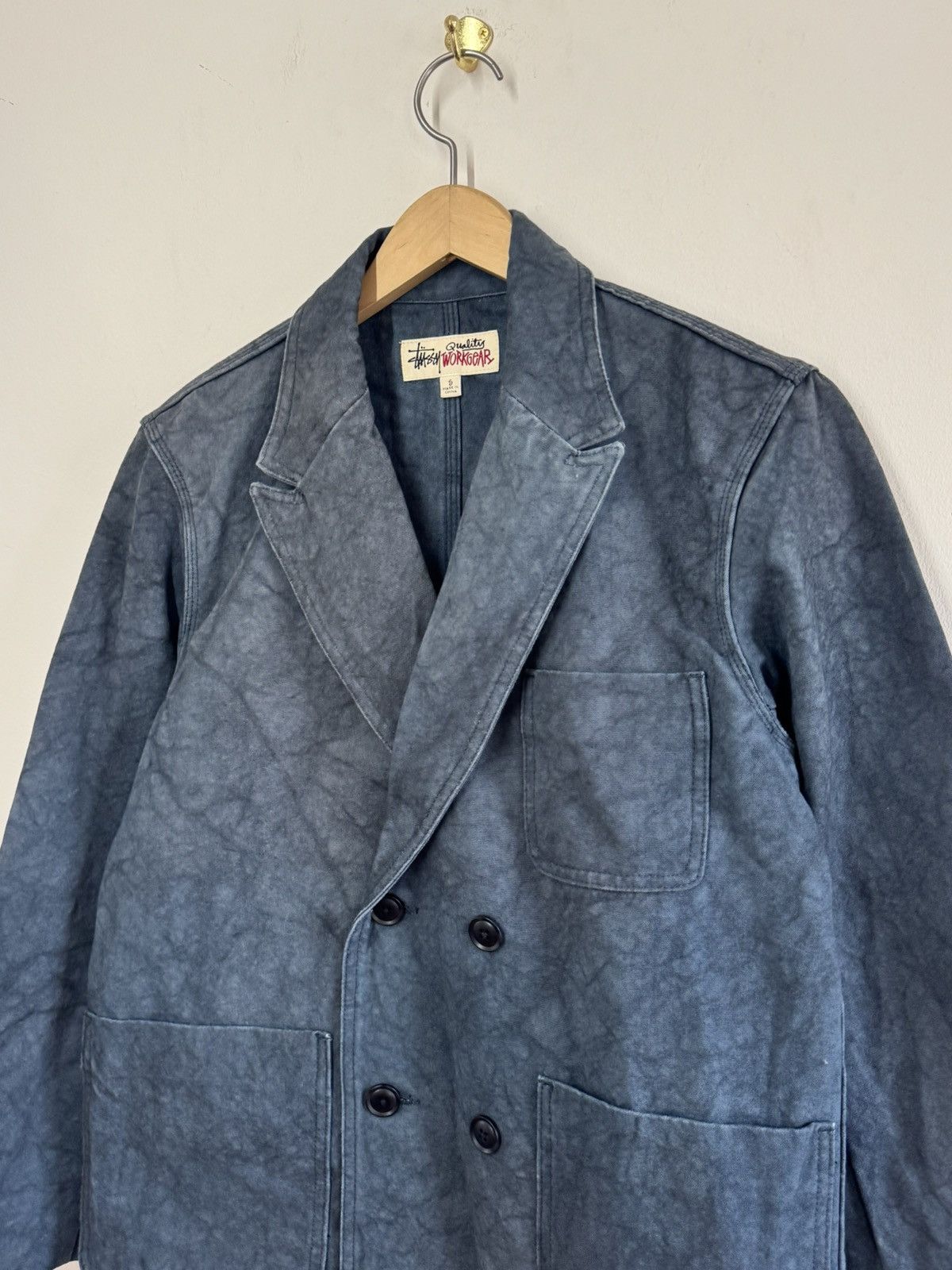 Stussy Stüssy Workgear Double Breasted Canvas Blazer Jacket Size S