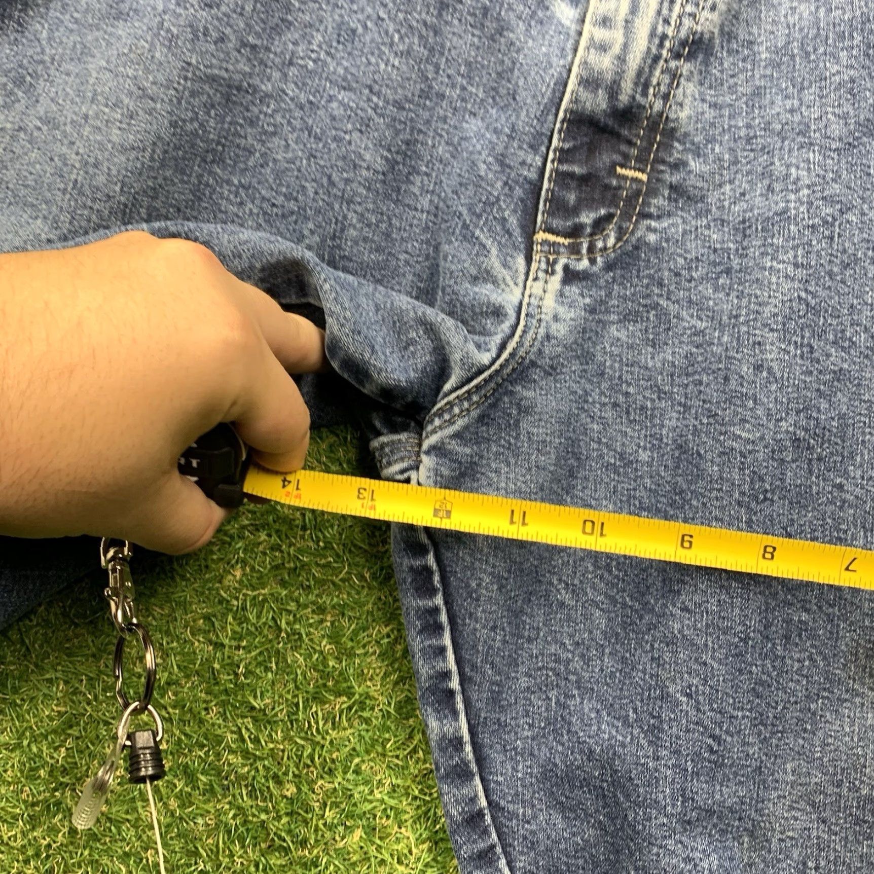 Wrangler VINTAGE Wrangler Carpenter Jean Shorts Men’s 36 Blue Denim Baggy Skater 90s Classic Size US 36 / EU 52 - 6 Thumbnail