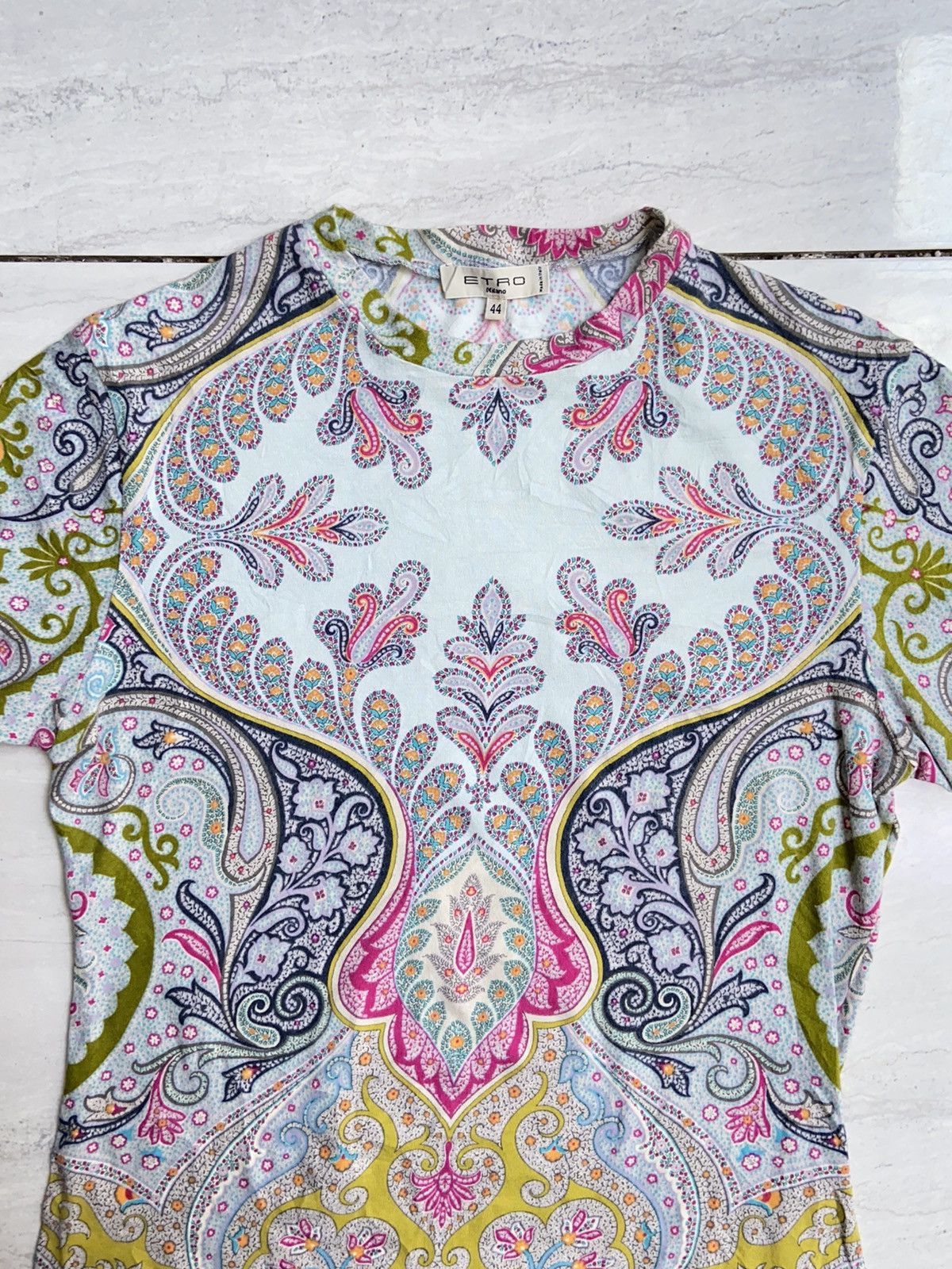Designer × Etro ETRO Patterned T-Shirt Size S / US 4 / IT 40 - 2 Thumbnail
