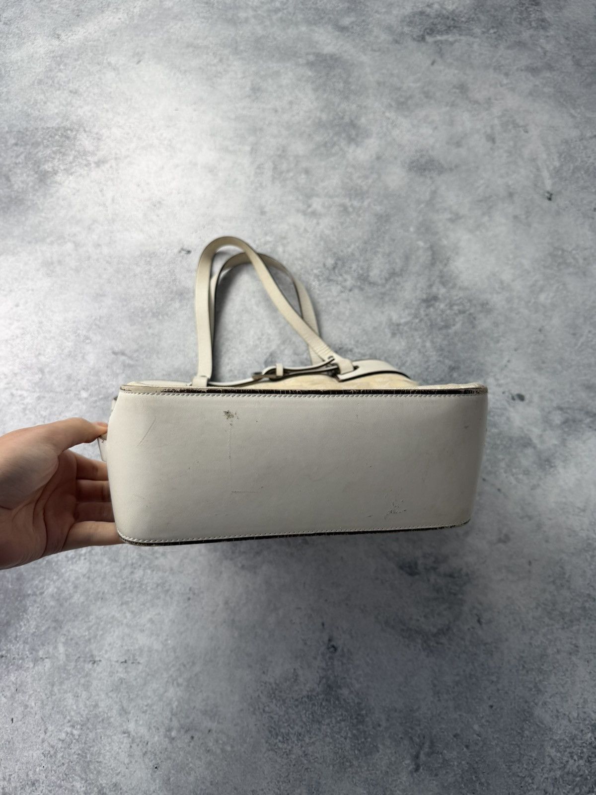 Gucci Gucci vintage GG cream handbag Size ONE SIZE - 2 Thumbnail