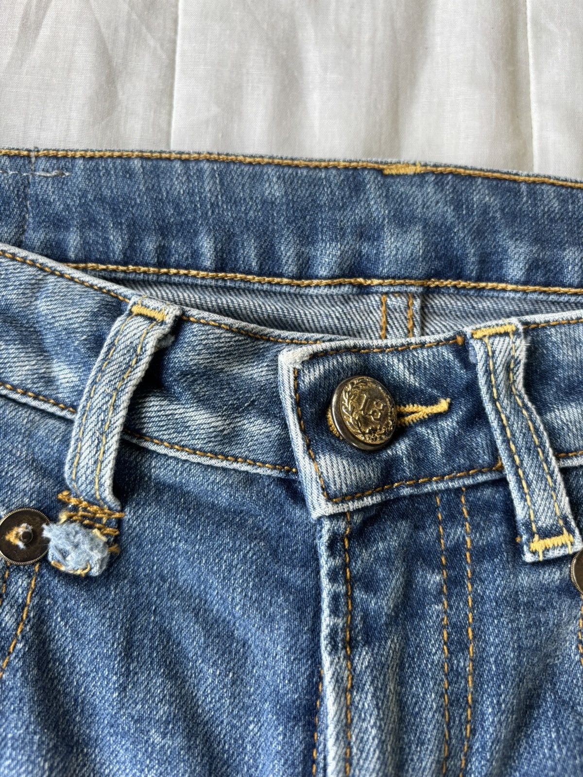 R13 🔥R13 STRAIGHT BOY DISTREESED DENIM JEANS Size 27" / US 4 / IT 40 - 9 Thumbnail
