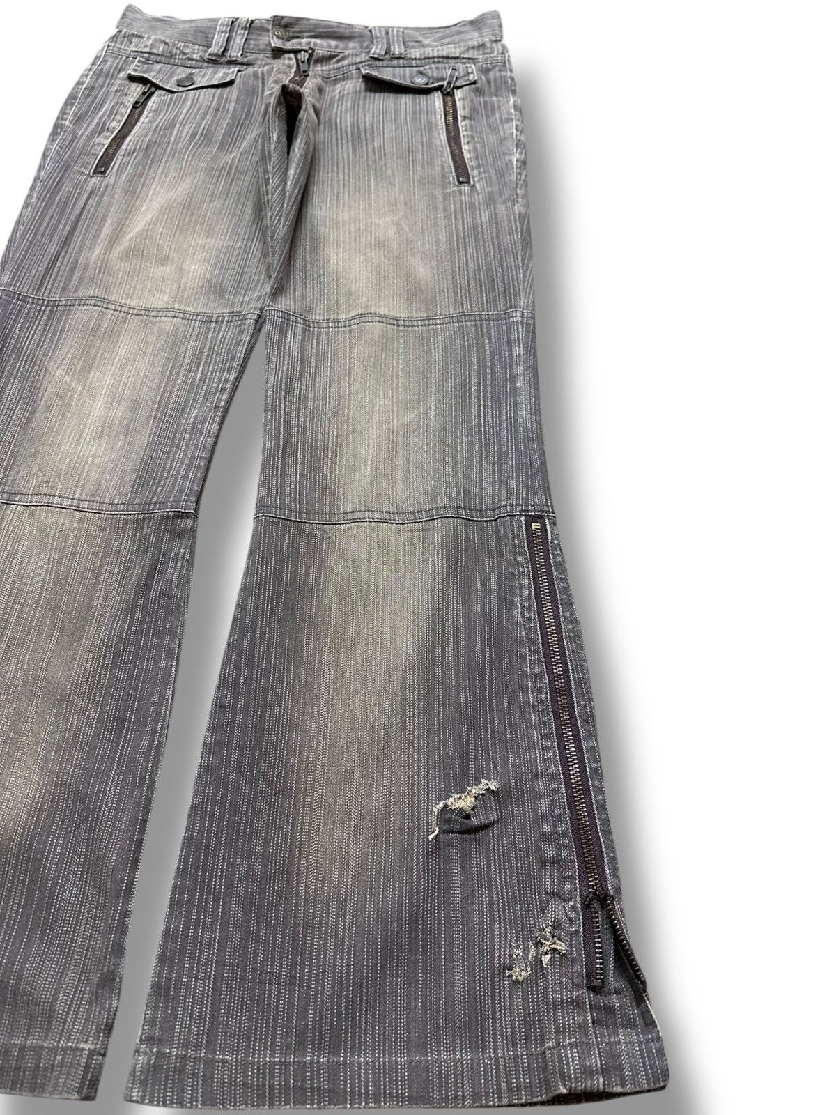 Tornado Mart Vintage Tornado Mart Flare Zipper Detail Avant Garde Jeans Size US 30 / EU 46 - 6 Thumbnail