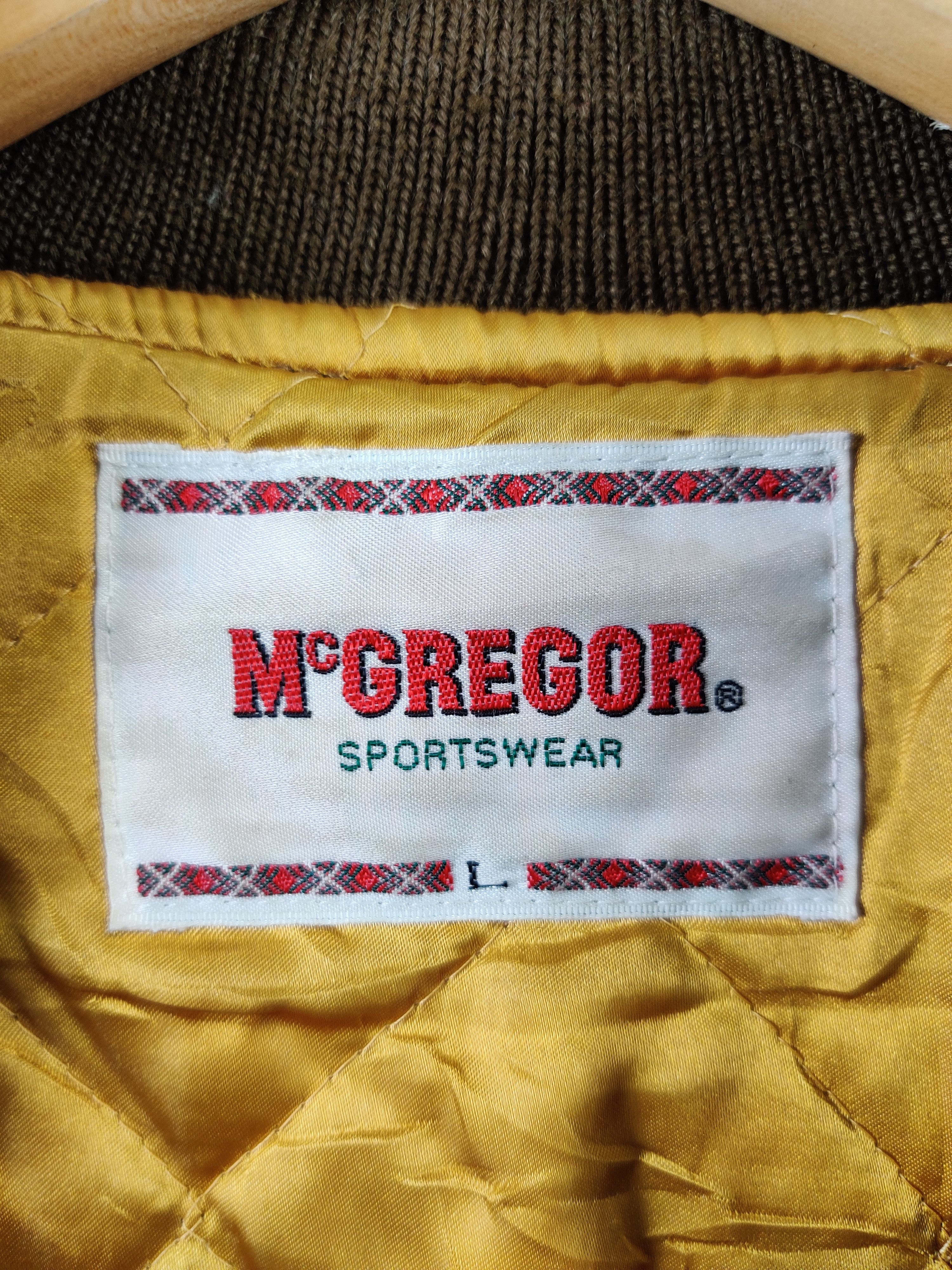 McGregor Vintage 90s McGregor Wool Varsity Leather Jacket Size US L / EU 52-54 / 3 - 11 Thumbnail