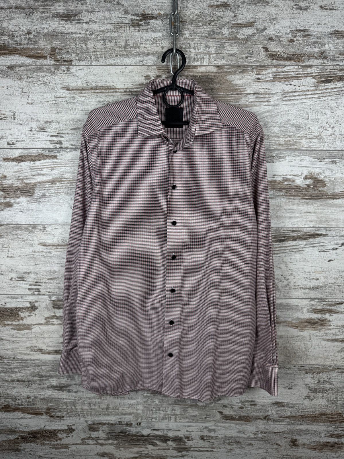 Eton Mens Vintage Eton Black gold label shirts button up 60 years Size US L / EU 52-54 / 3 - 5 Thumbnail