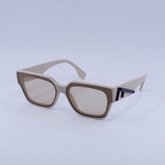 Fendi 🕶️ New Fendi FE40099I 57E Sunglasses - Beige Frame, Brown Size ONE SIZE - 3 Thumbnail