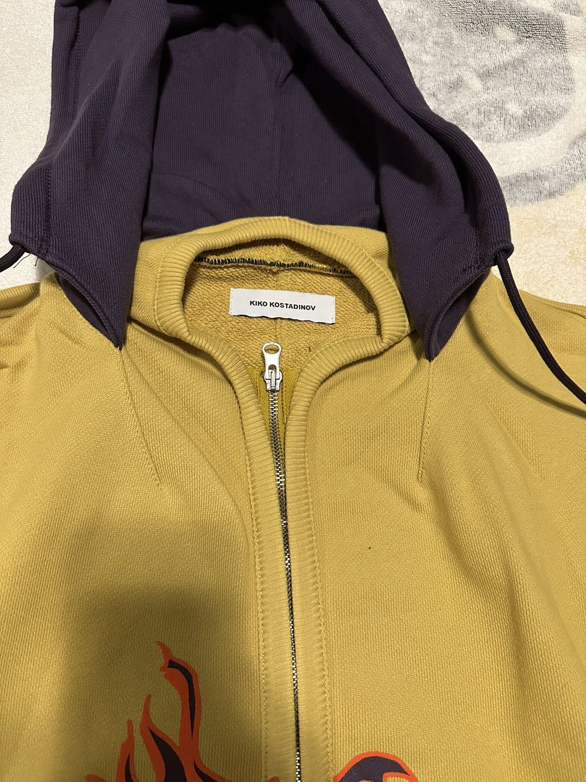 Kiko Kostadinov Sharif Farrag Ant Fleece Hooded Jacket Sunflower Size US M / EU 48-50 / 2 - 9 Thumbnail