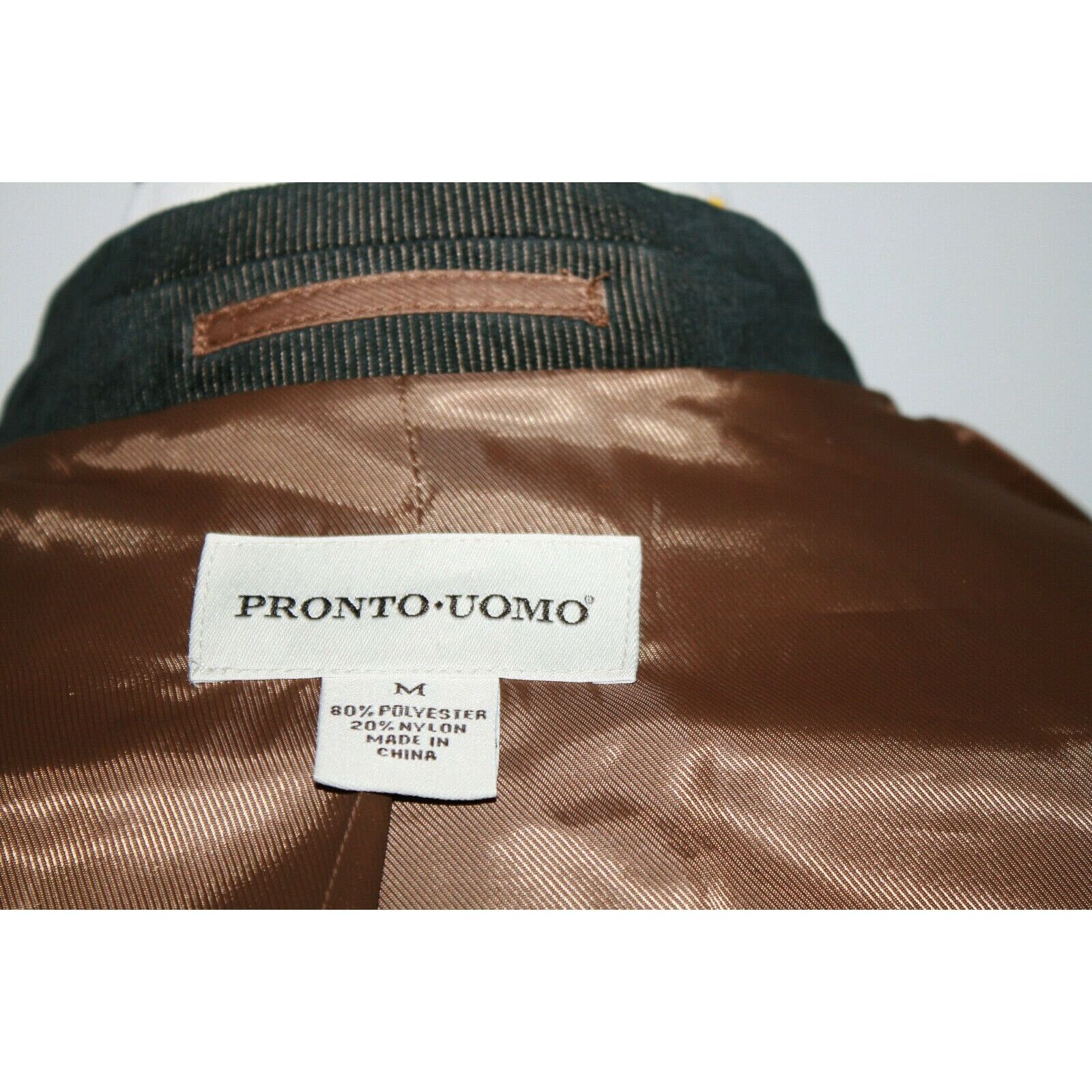 Pronto Uomo 40R Pronto Uomo Mens Blue/Brown Mens Corduroy Blazer Size 40R - 9 Thumbnail