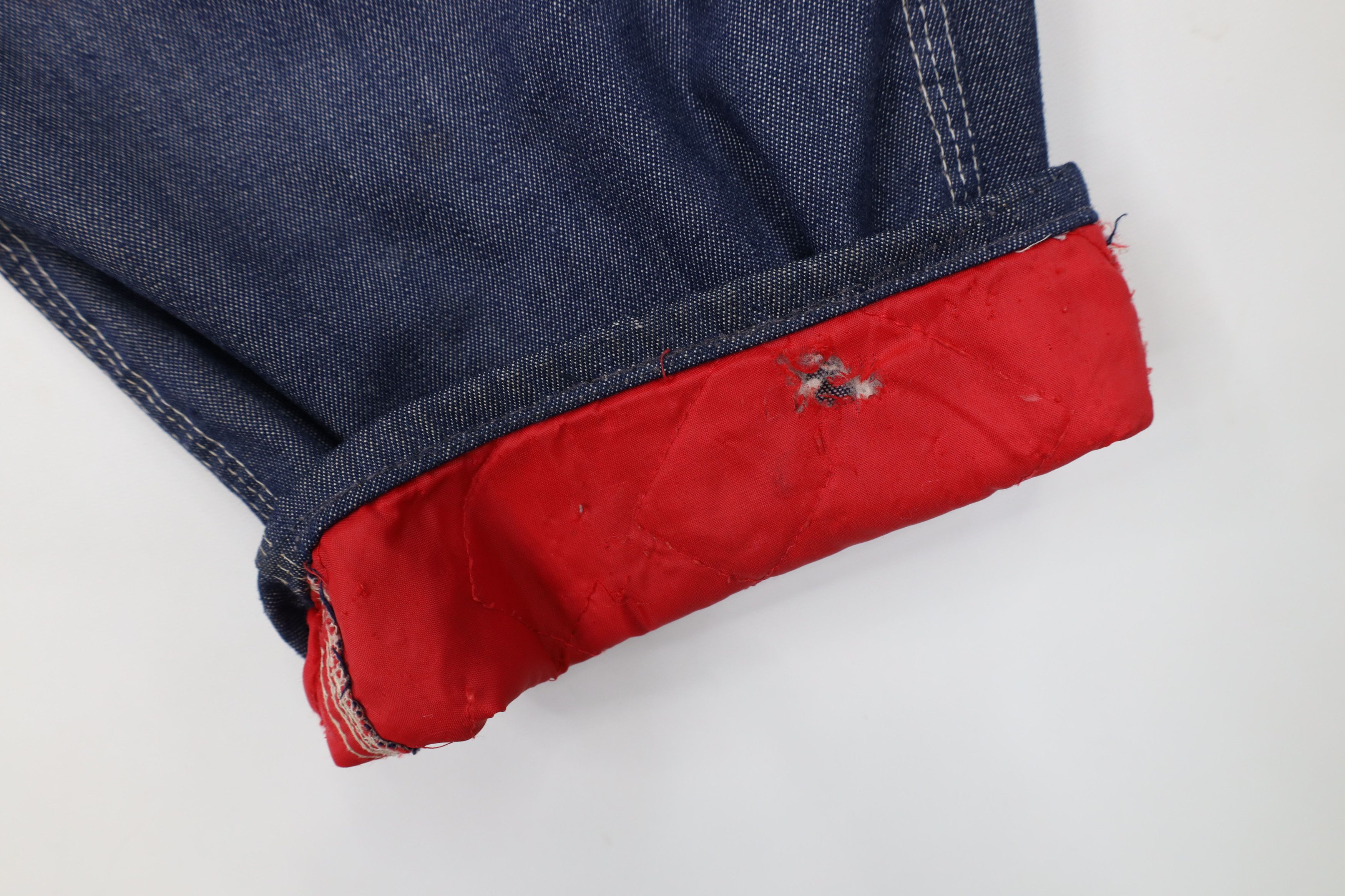 Vintage Vintage 60s 70s Streetwear Quilt Lined Wide Leg Jeans Size US 36 / EU 52 - 6 Thumbnail