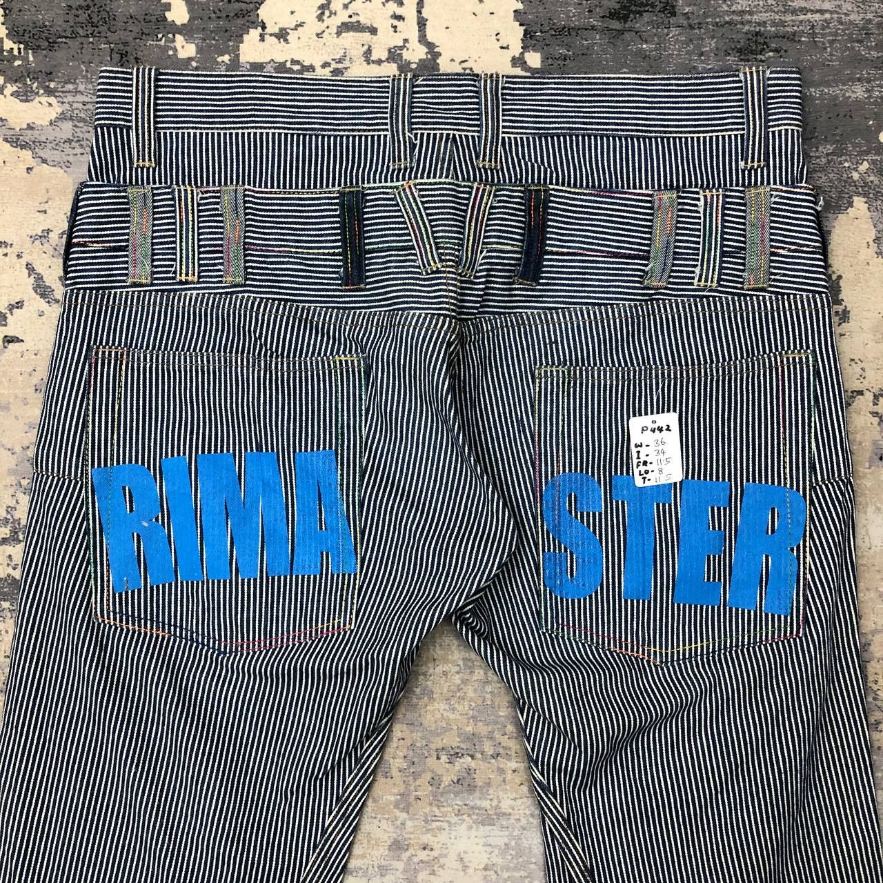 Japanese Brand P442 RIMASTER JAPAN DOUBLE WAIST HICKORY STRIPED PANTS Size US 36 / EU 52 - 4 Thumbnail