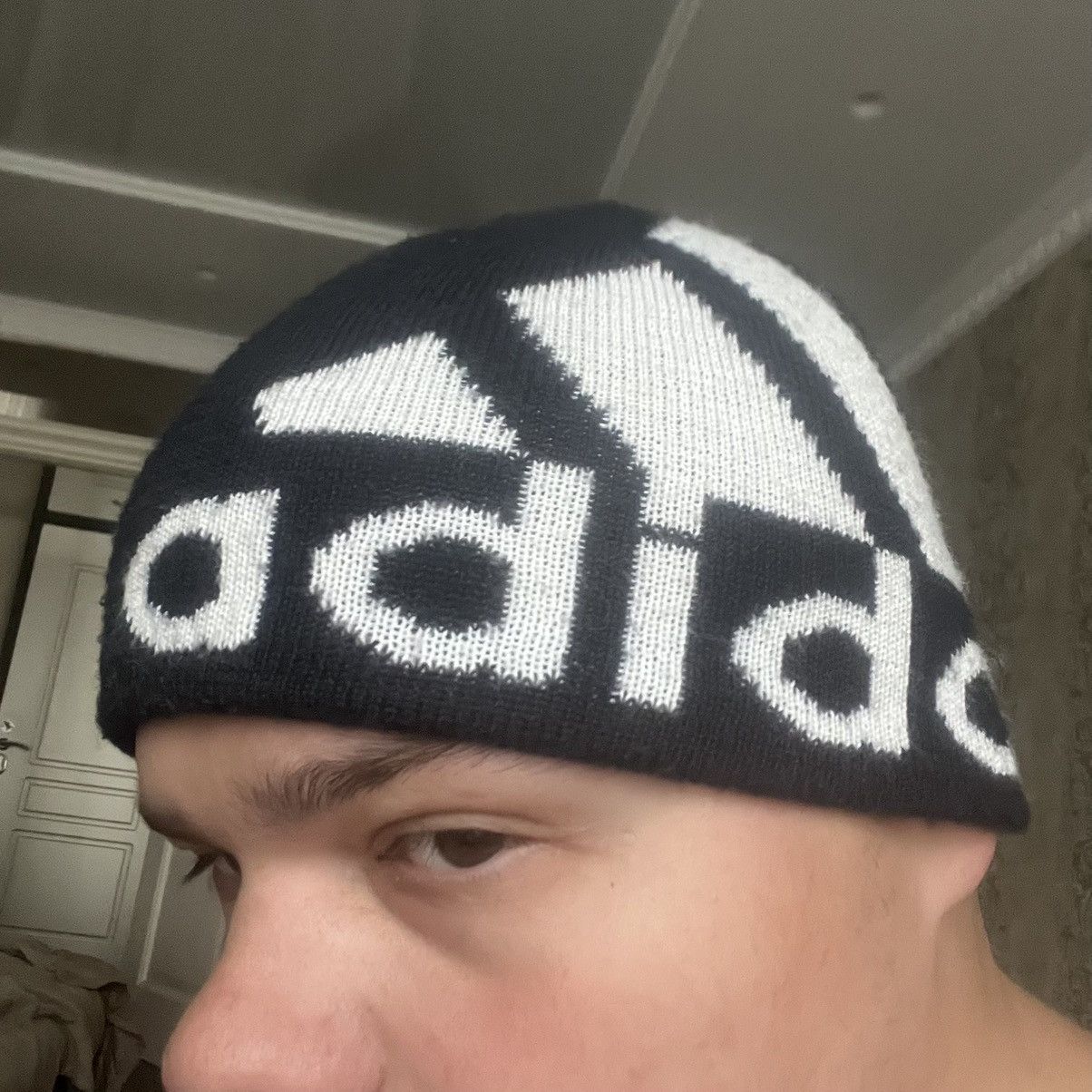 Adidas Vinrage Y2K Adidas Beanie Hat Size ONE SIZE - 12 Thumbnail