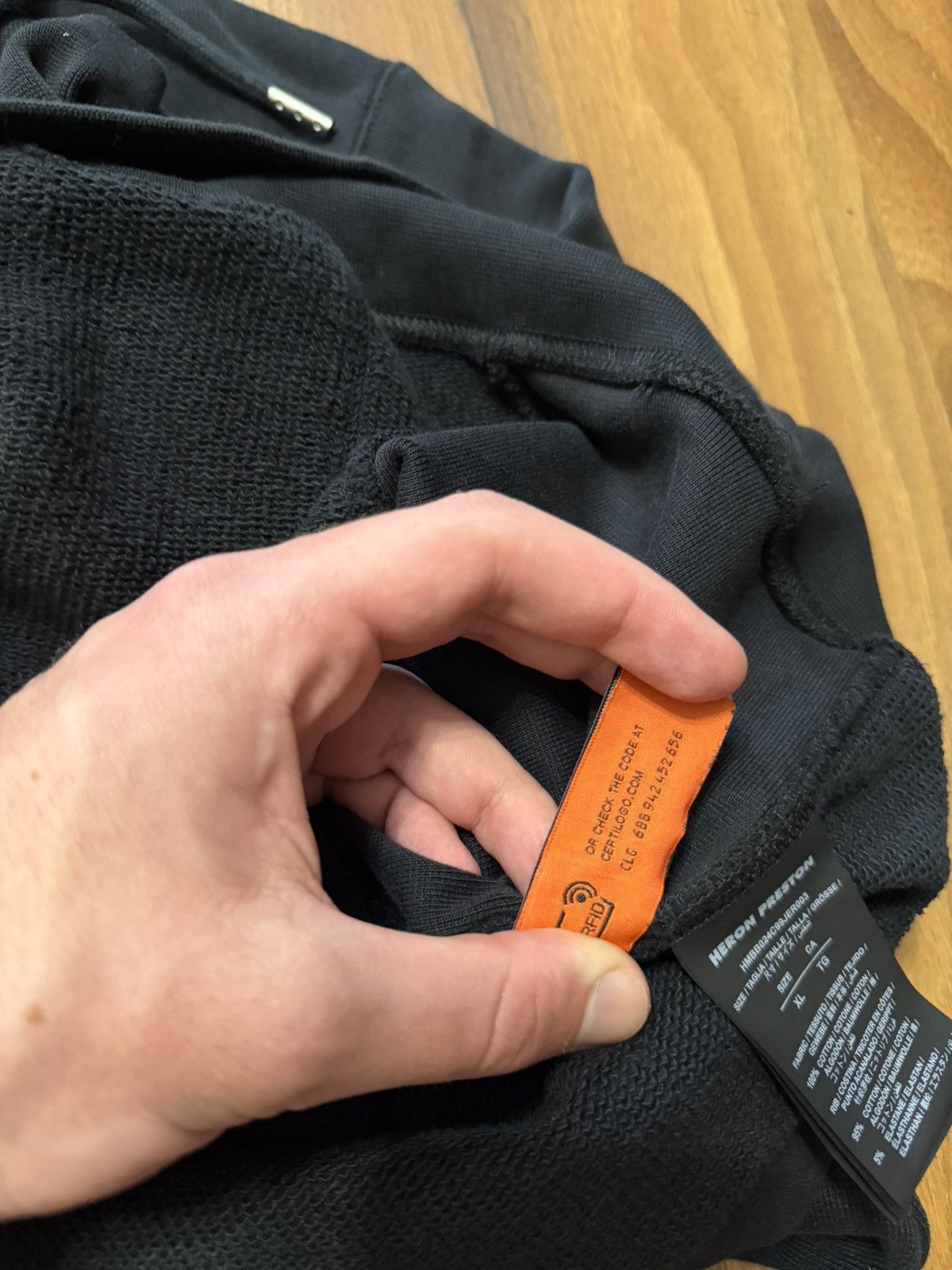 Heron Preston Heron Preston Black Hoodie Size US XL / EU 56 / 4 - 10 Thumbnail