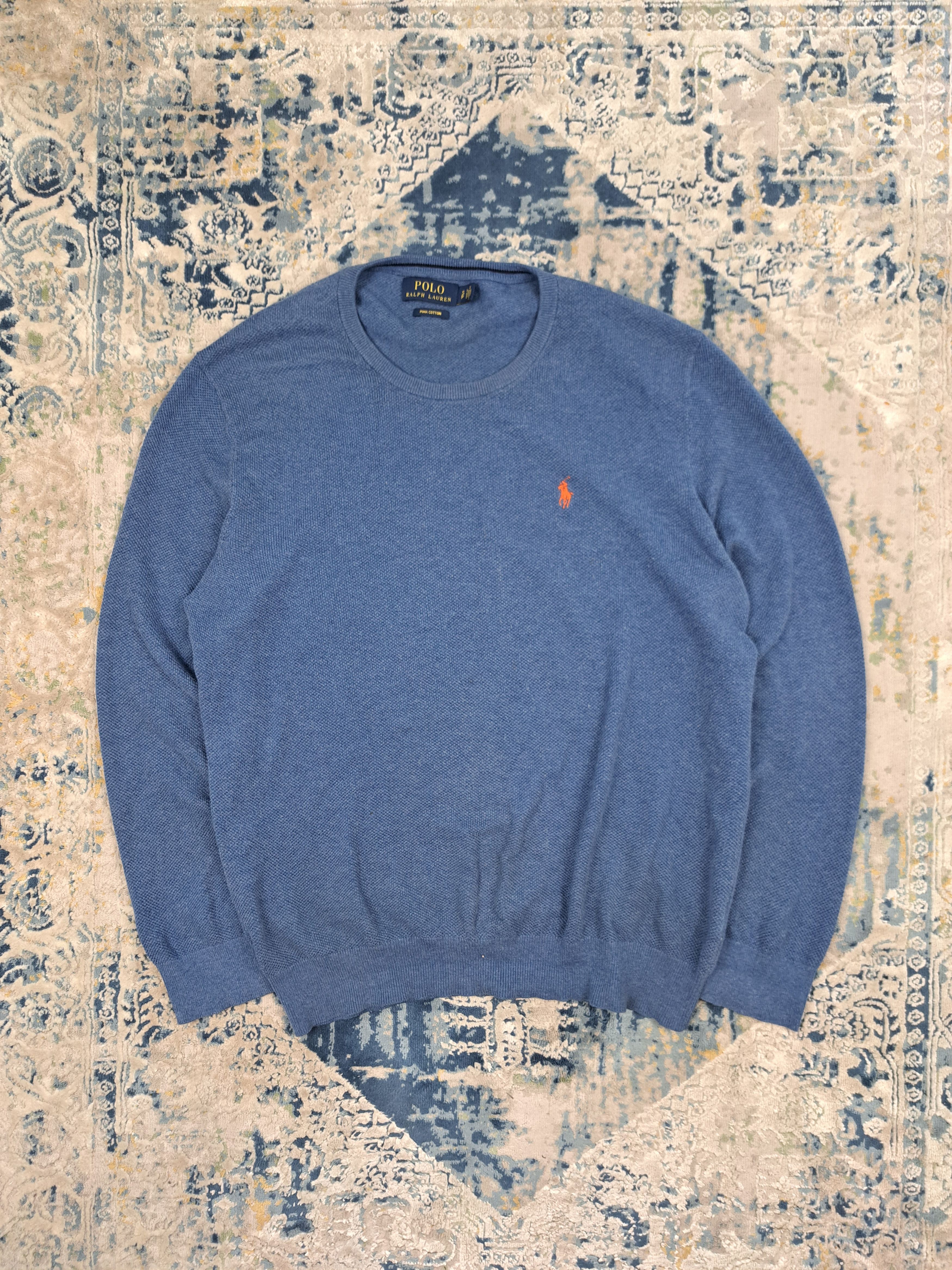 Polo Ralph Lauren Ralph Lauren Pima Cotton Round Neck Sweater Old Money Size US S / EU 44-46 / 1 - 1 Thumbnail
