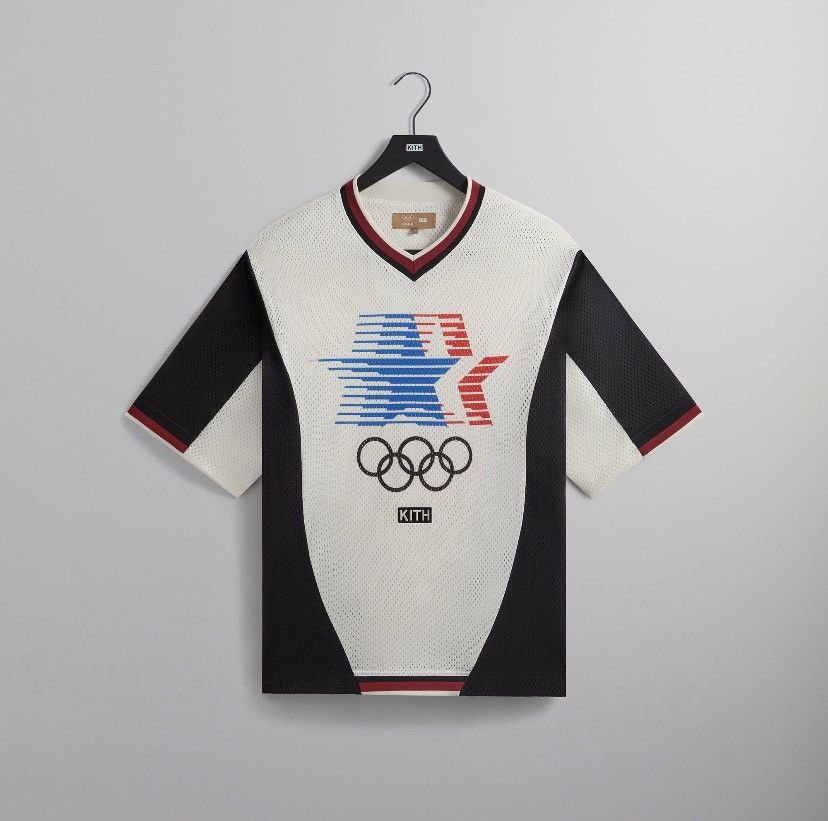 Kith Kith for Olympics Heritage Mesh Darin Warm Up Shirt size XL Size US XL / EU 56 / 4 - 5 Thumbnail