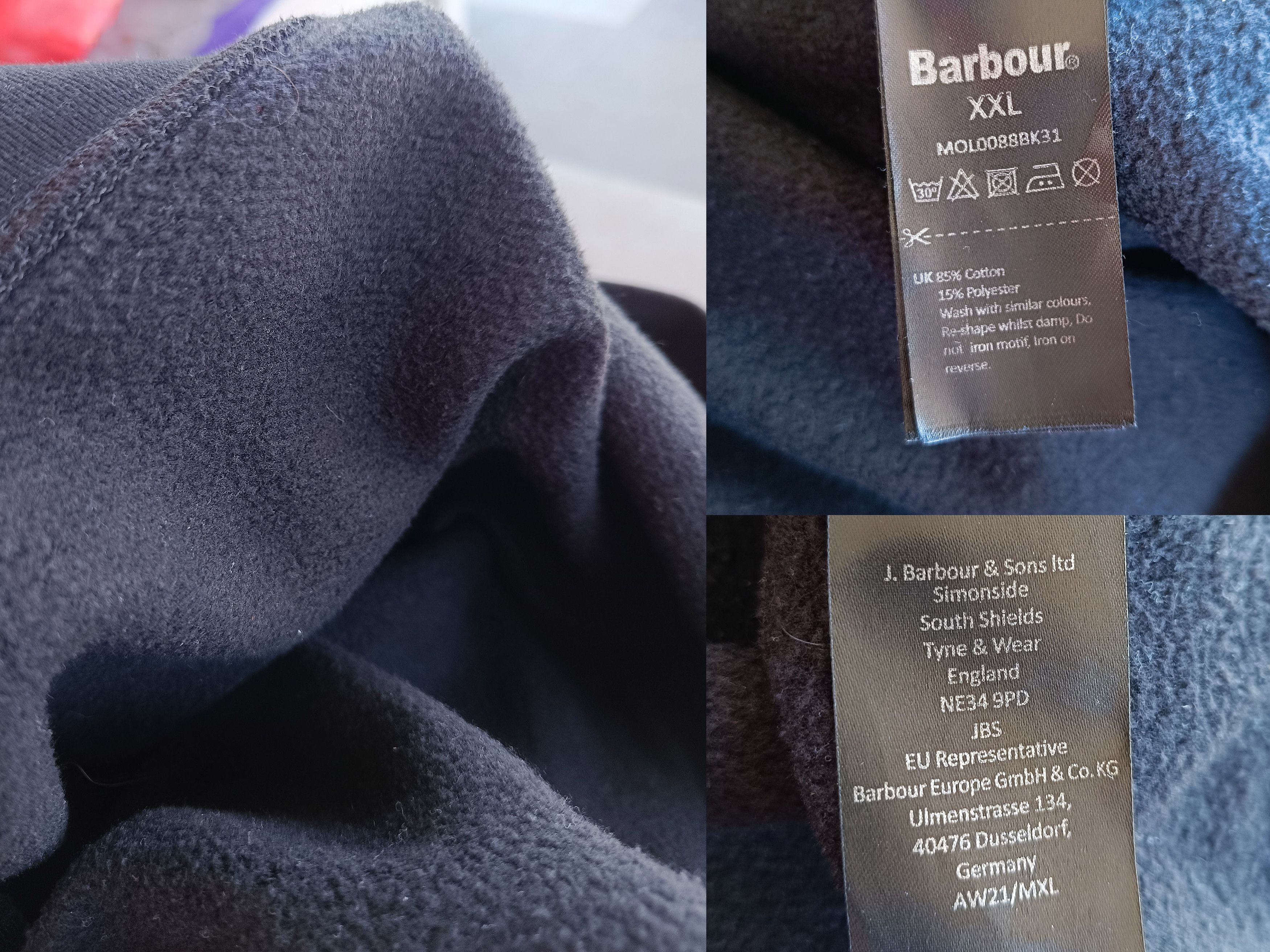 Barbour Barbour International Black Sweatshirt Size XXL Size US XXL / EU 58 / 5 - 8 Thumbnail
