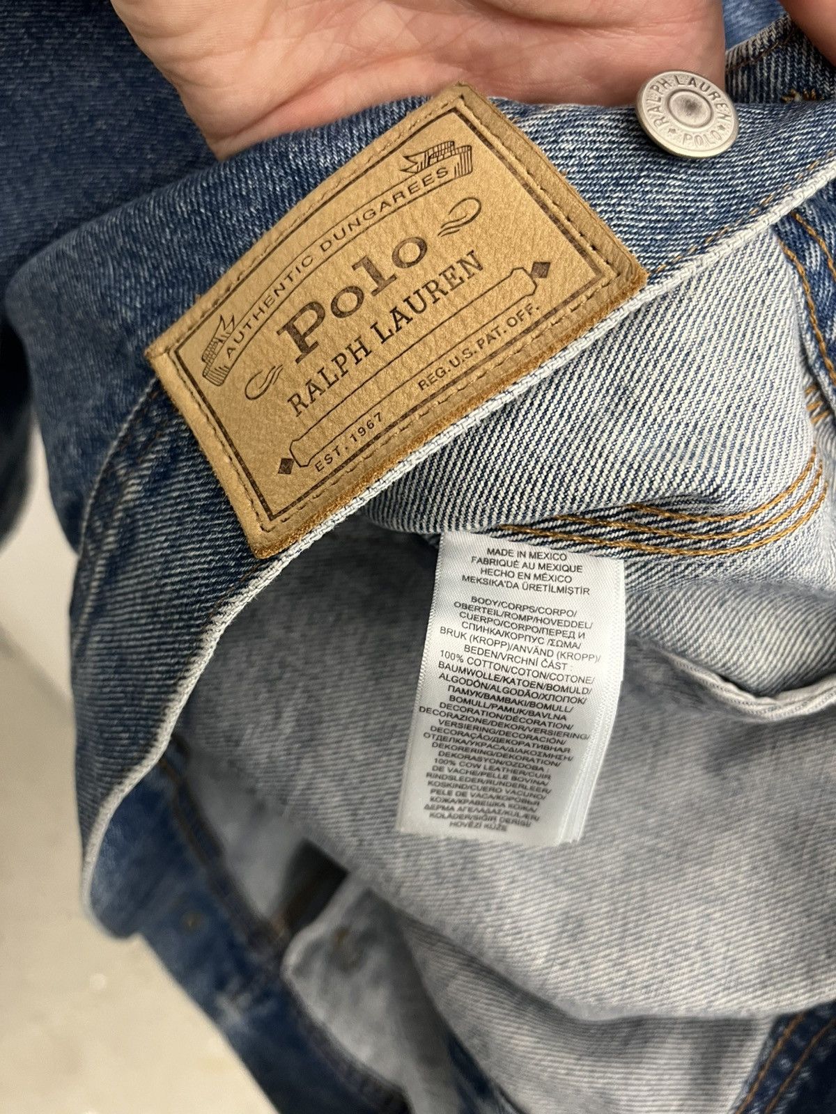 Polo Ralph Lauren Polo ralph lauren denim dungaree trucker jacket Size US L / EU 52-54 / 3 - 9 Thumbnail