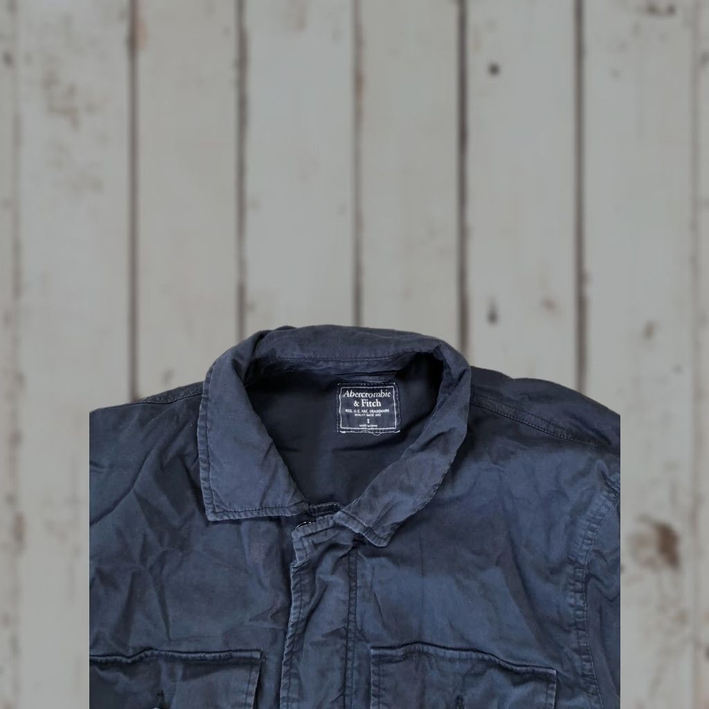 Abercrombie & Fitch Abercrombie & Fitch Jacket Mens Small Blue Cotton Military Full Zip Pockets Size US S / EU 44-46 / 1 - 1 Thumbnail