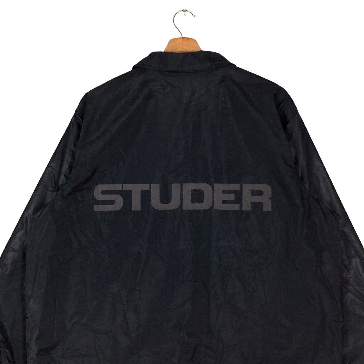 A.P.C. Vintage A.P.C. Studer Spell Out Snap Button Jacket Size US L / EU 52-54 / 3 - 5 Thumbnail