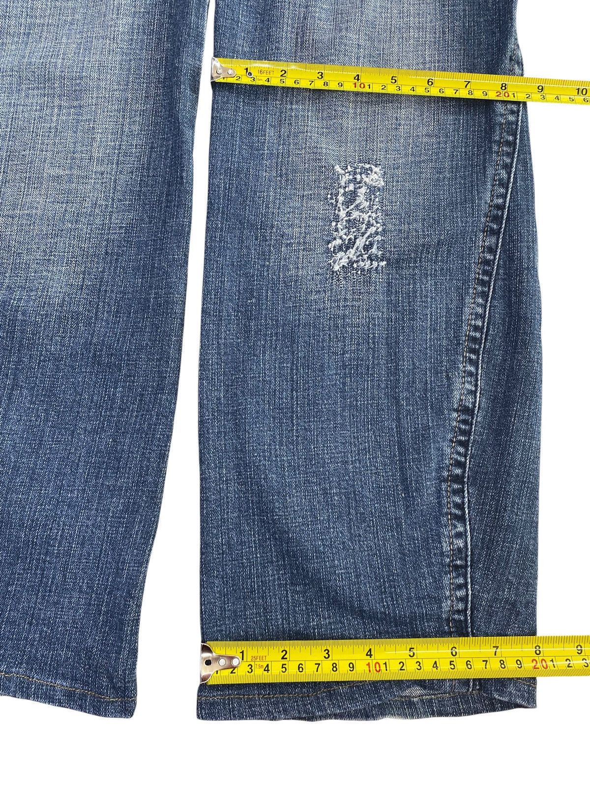 Japanese Brand Camel Road Faded Wash Ripped Style Baggy Jeans Size US 30 / EU 46 - 8 Thumbnail