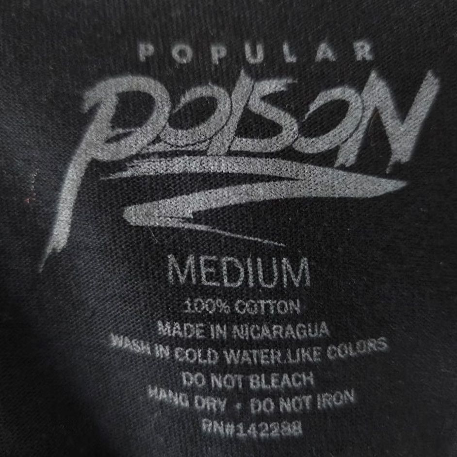 Vintage Poison Tokyo Racing T Shirt Mens Size Medium Black Push The Limits Japanese Japan Graphic Tee Racing Mens Size US M / EU 48-50 / 2 - 6 Thumbnail