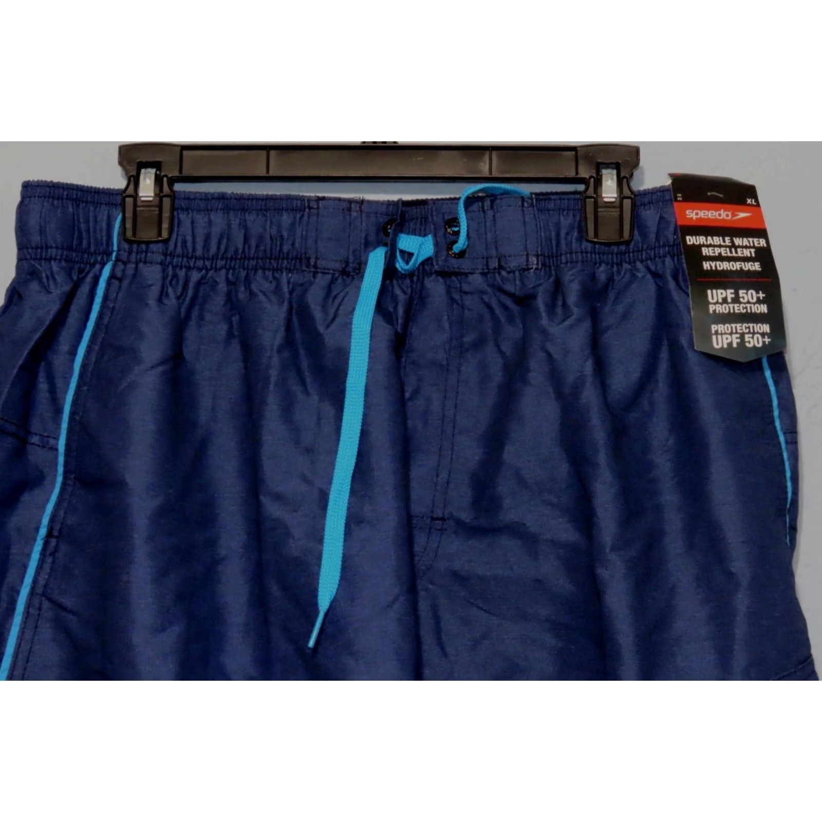 Speedo Speedo Men's XL Blue Hydrofuge Water Repellent Loose Fit Swim Trunks UPF 50+ Size US 36 / EU 52 - 3 Thumbnail