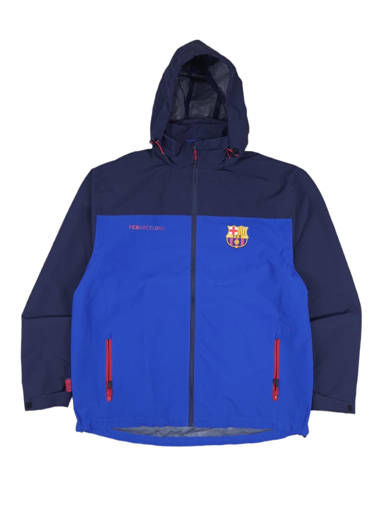 Other 💎 FC Barcelona Logo Drill Light Navy Blue Zip Jacket Size US XL / EU 56 / 4 - 1 Thumbnail