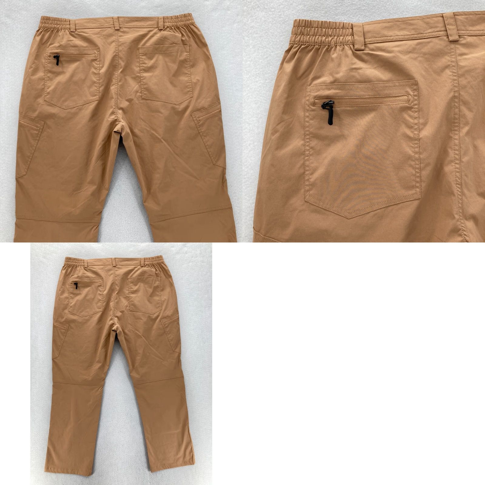 Vintage Pudolla Mens 3XL Brown Nylon Stretch Cargo Hiking Pants Outdoors NWT Size US 39 - 9 Thumbnail