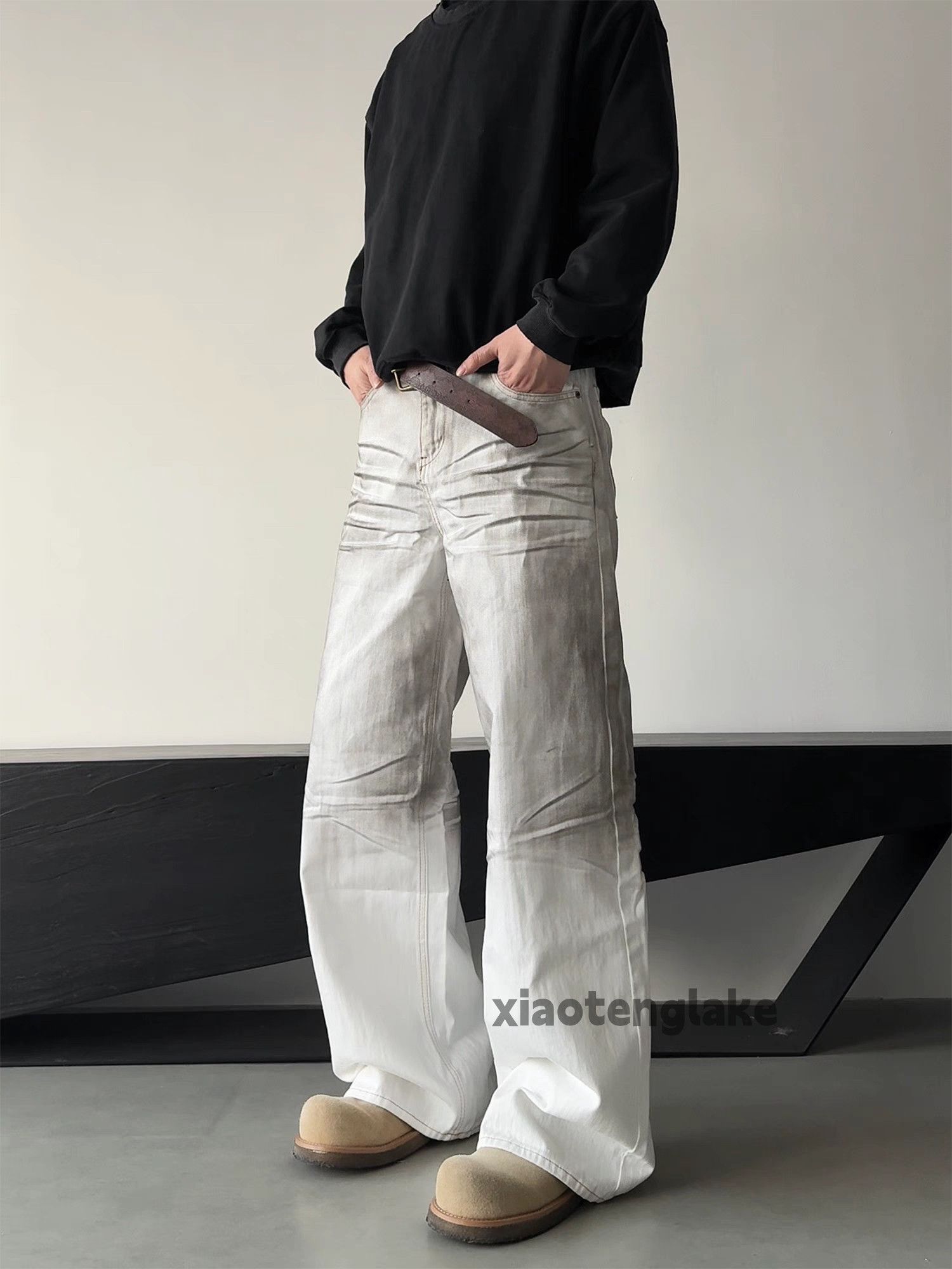 Designer × Japanese Brand × Vintage Utility punk grunge bootcut stain baggy flared pants Size US 32 / EU 48 - 5 Thumbnail