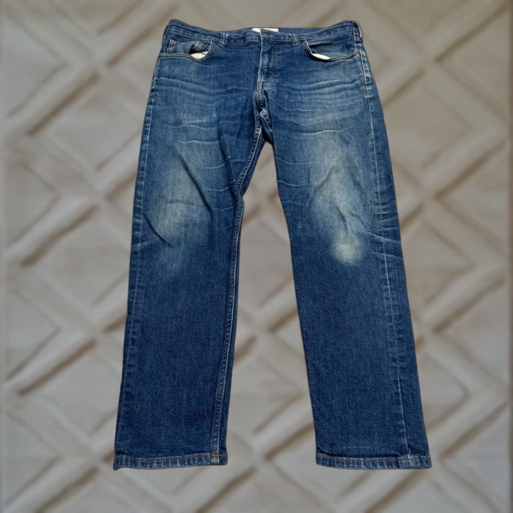 Everlane Everlane Selvedge Slim Fit Denim Jeans Mens 35x30 Blue Organic Cotton Straight Size US 35 - 1 Thumbnail
