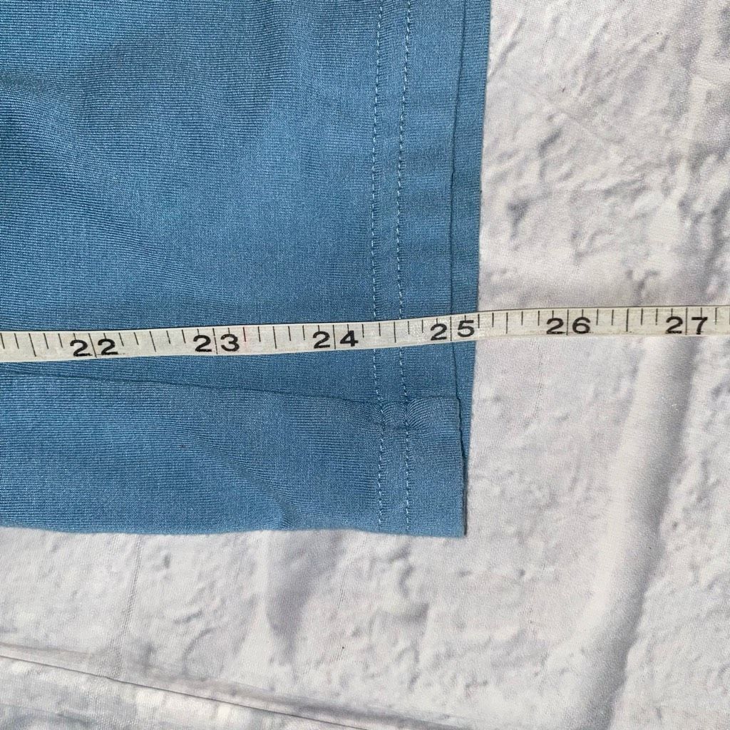 Other Women M sleeveless wide leg Flowy jumpsuit w/tie belt blue Size 30" / US 8 / IT 44 - 8 Thumbnail
