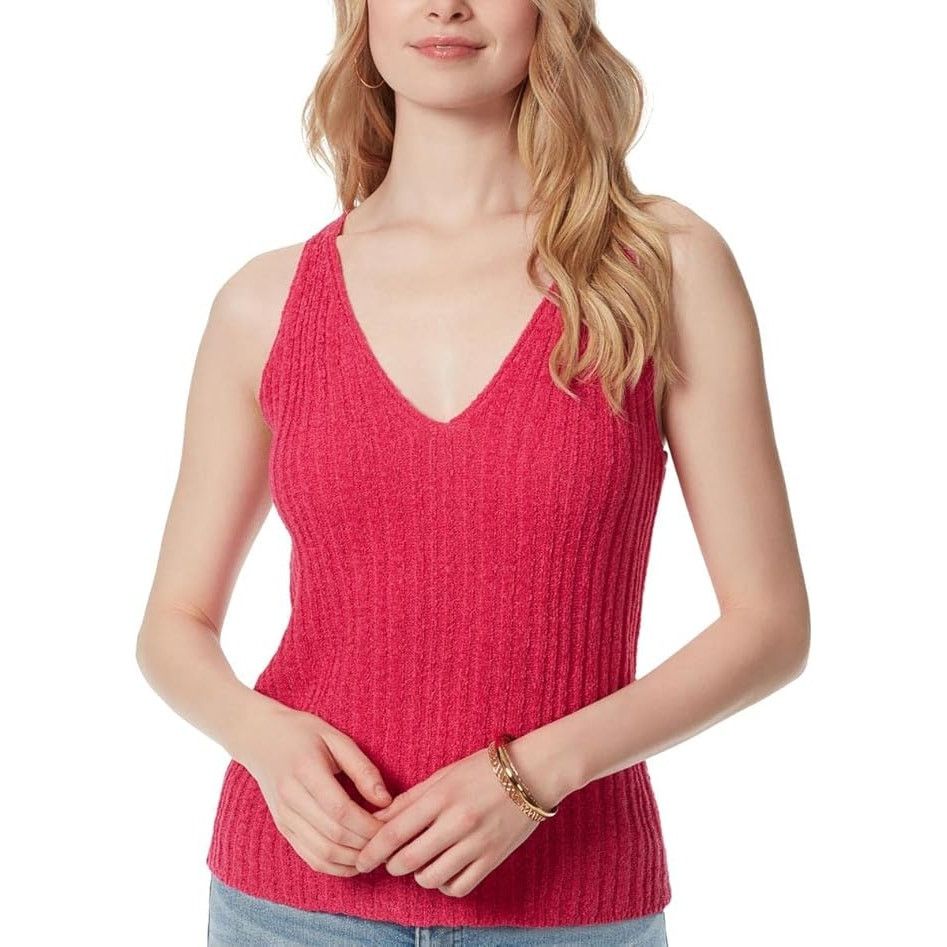 Jessica Simpson Jessica Simpson Racerback V-Neck Pullover Sweater Tank Top Size XL / US 12-14 / IT 48-50 - 1 Preview